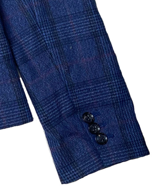 Banana Republic Blue Plaid Blazer Size 6