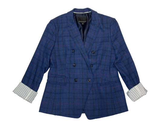Banana Republic Blue Plaid Blazer Size 6
