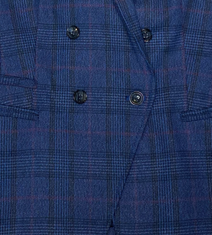 Banana Republic Blue Plaid Blazer Size 6