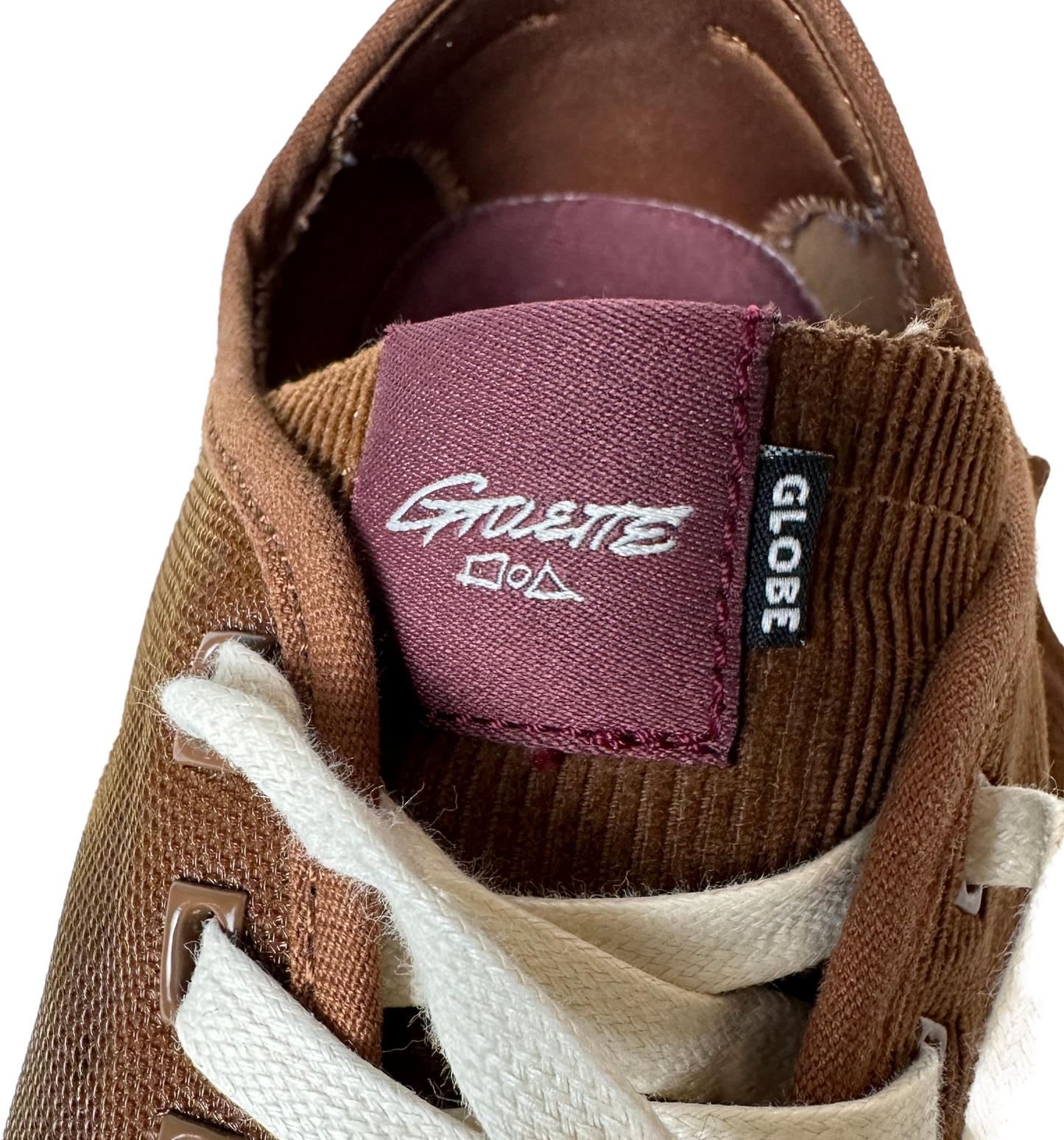 Globe Gillette Ginger Brown Corduroy Skate Shoe Size 10
