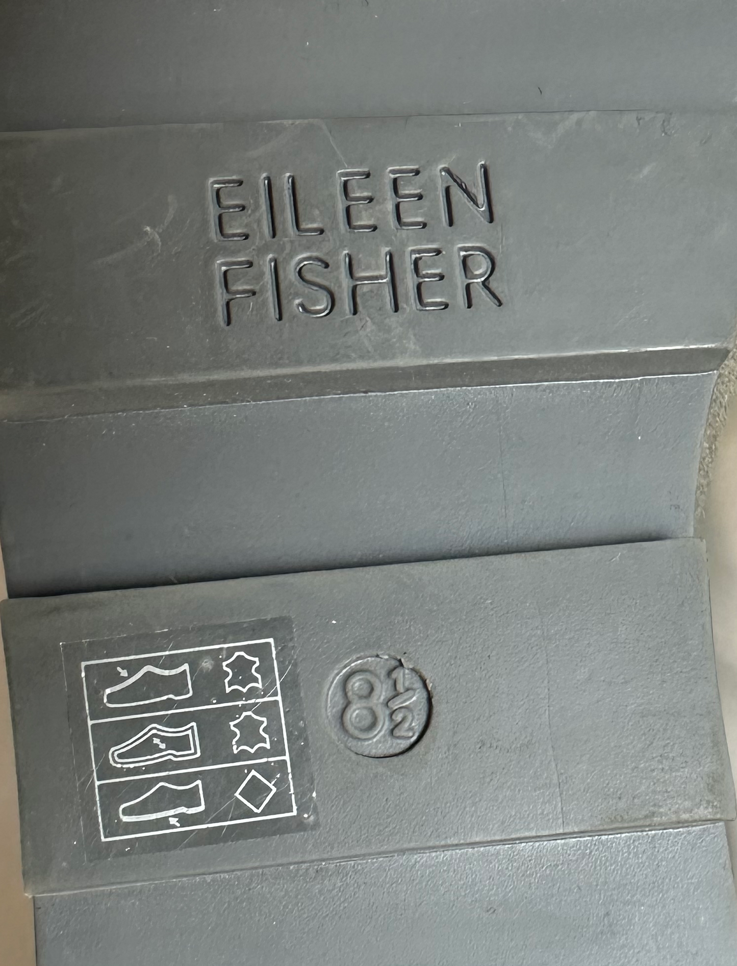 Eileen Fisher Buoy Suede Criss Cross Close Toe Wedge Platform Sandals 8 1/2