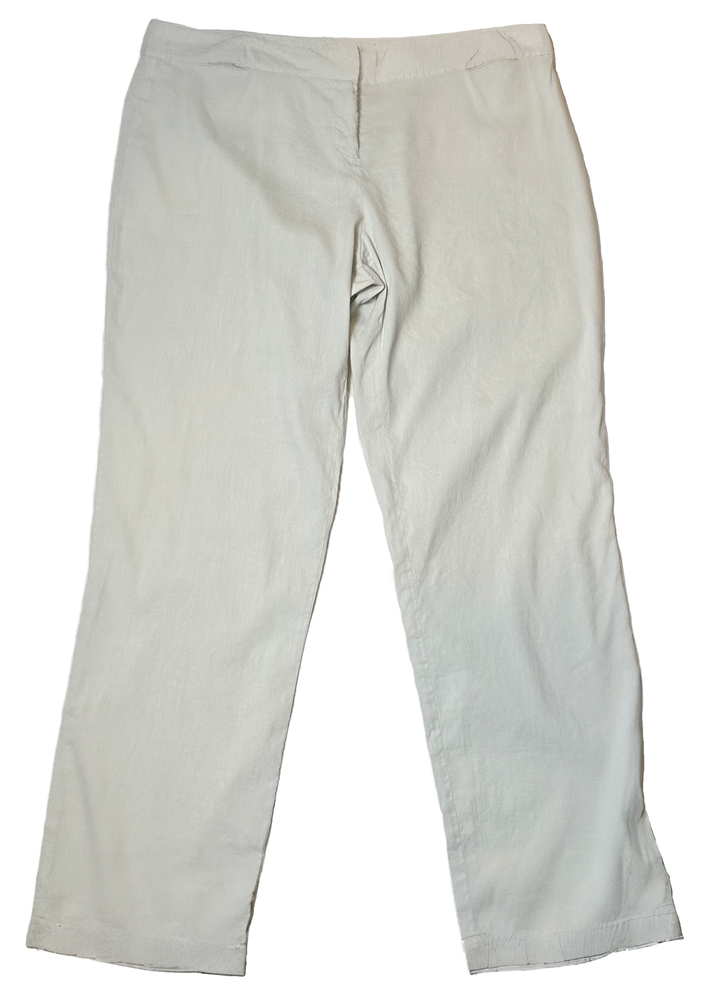 Eileen Fisher Linen Blend White Pants size Large