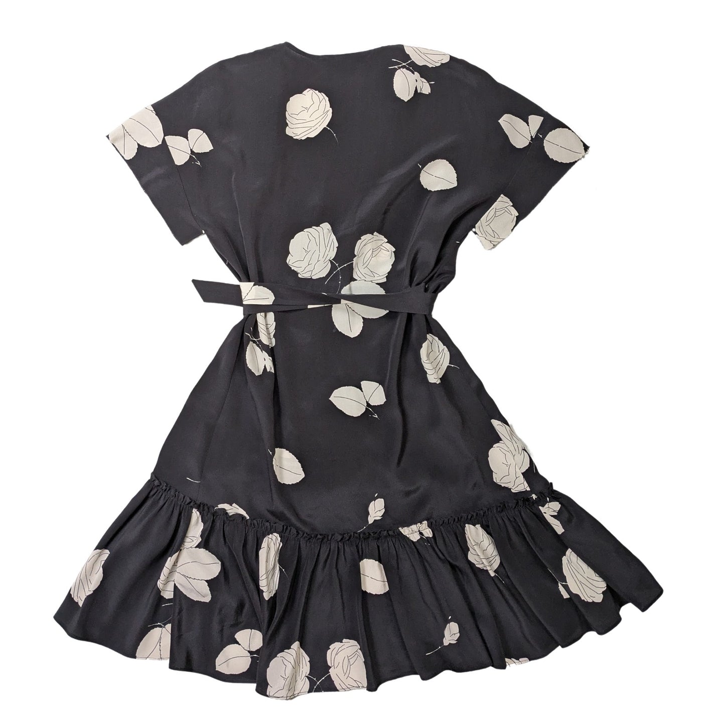 All Saints Rene Rodin Silk Floral Wrap Dress Size 2