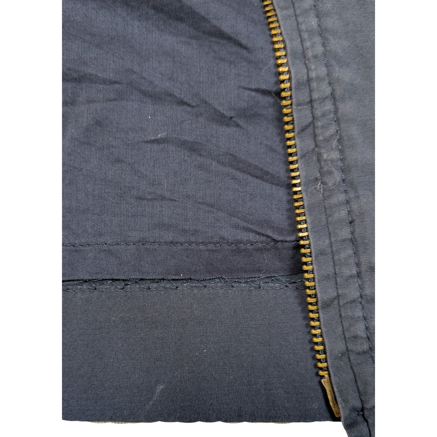 Tory Burch Zip-Front Navy Sleeveless Shirt Dress Size 10