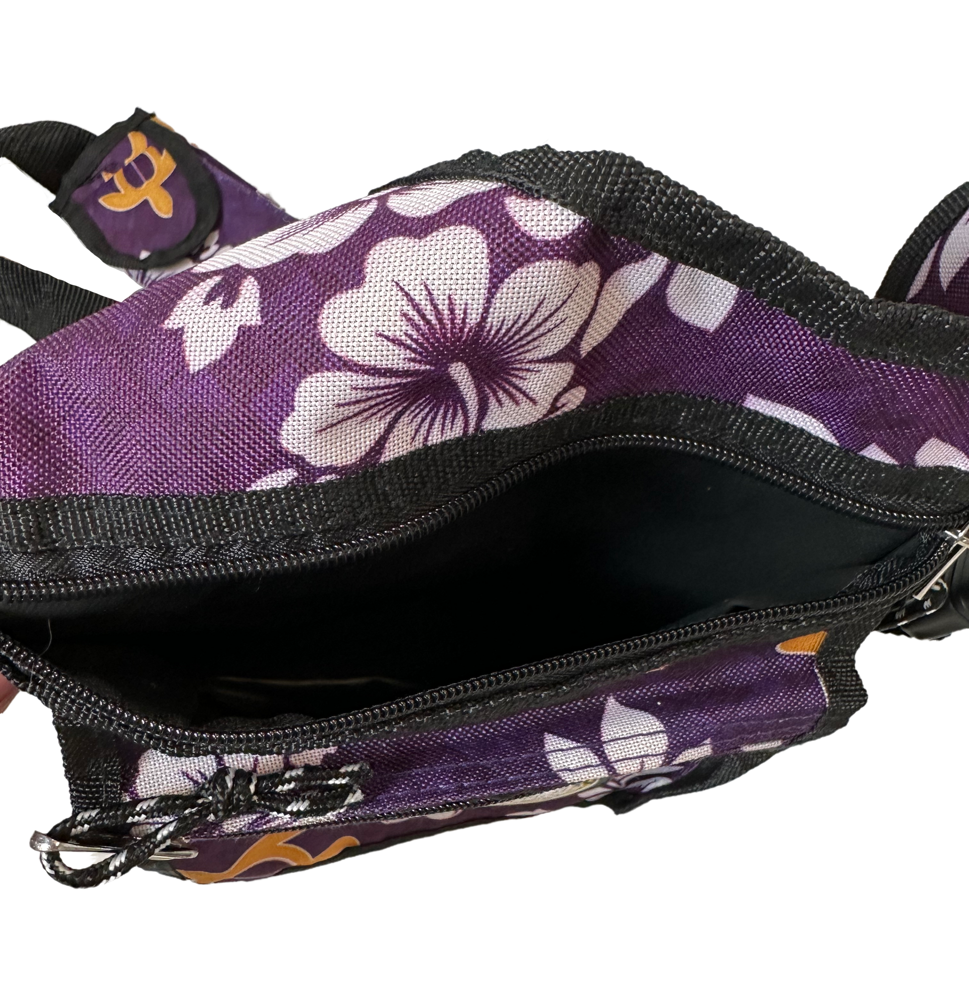 Hawaii Spirit Crossbody Bag Purple Tropical Print - EUC  Carry a piece of paradise with you wherever you go with this Hawaii Spirit Crossbody Bag in a beautiful purp