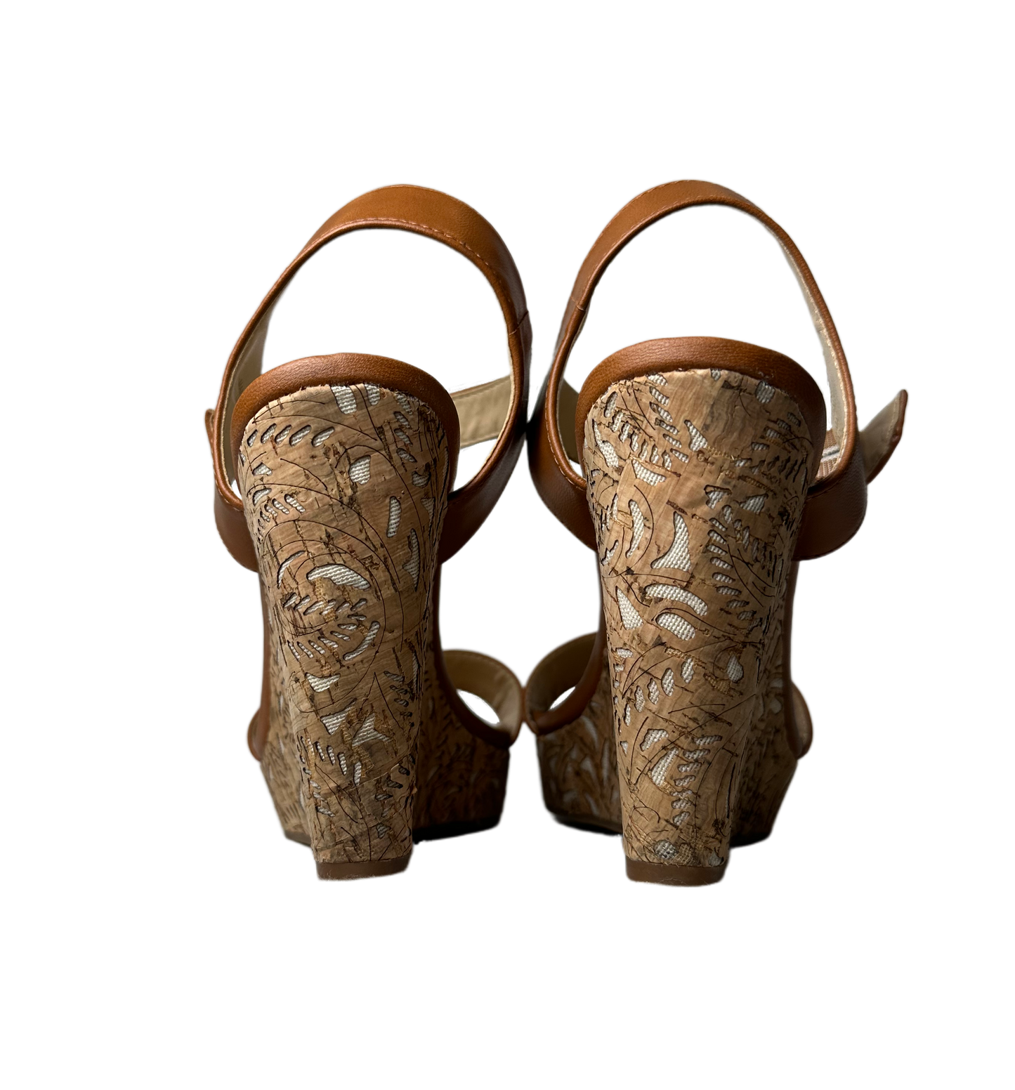 Jessica SimpsonComplete your look with the Jessica Simpson Cork Cut Out Wedge. This beautiful sandal features an elevated wedge shape with a decorative cork overlay, and a classic ShoesJessica Simpson Cork Cut Out Wedge with Brown Ankle Strap - EUCJessica Simpson Cork Cut