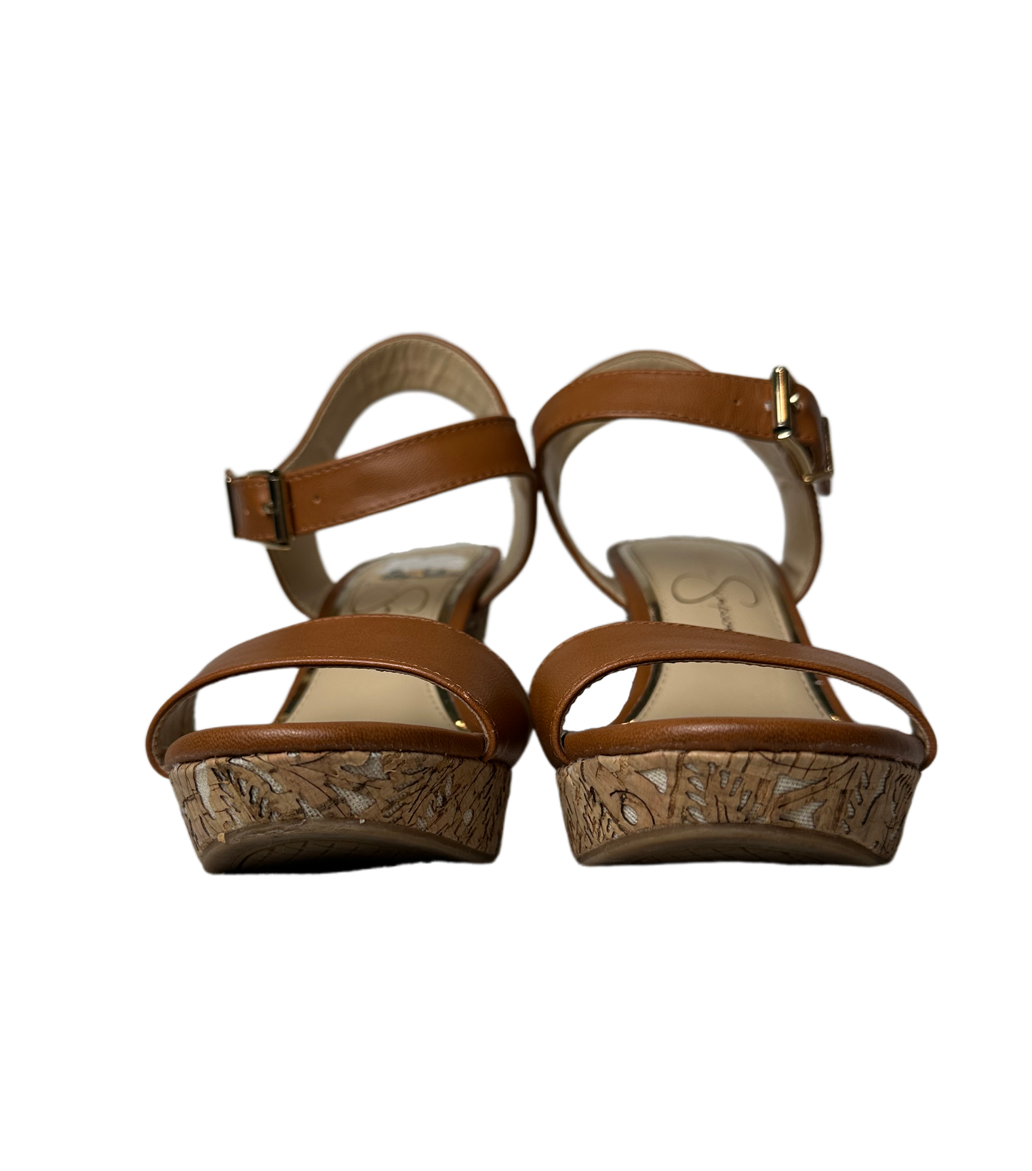 Jessica SimpsonComplete your look with the Jessica Simpson Cork Cut Out Wedge. This beautiful sandal features an elevated wedge shape with a decorative cork overlay, and a classic ShoesJessica Simpson Cork Cut Out Wedge with Brown Ankle Strap - EUCJessica Simpson Cork Cut