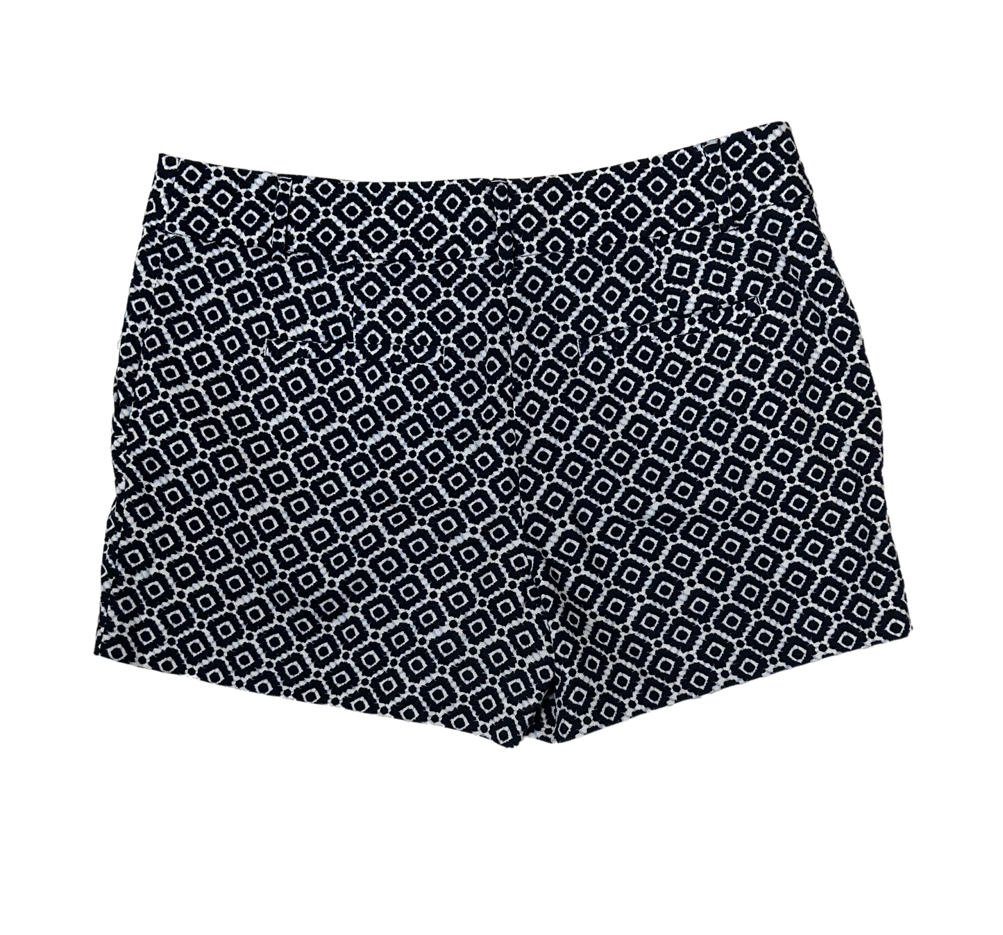 Ann Taylor Loft The Riviera Blue & White Short Make a bold statement in these Riviera blue & white shorts from Ann Taylor Loft! Their geo-print will add a fun flair to any look, plus the pockets - in the fronShortsAnn Taylor Loft The Riviera Blue & White ShortRiviera Blue & White Short