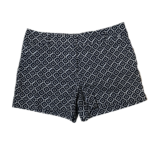 Ann Taylor Loft The Riviera Blue & White Short Make a bold statement in these Riviera blue & white shorts from Ann Taylor Loft! Their geo-print will add a fun flair to any look, plus the pockets - in the fronShortsAnn Taylor Loft The Riviera Blue & White ShortRiviera Blue & White Short
