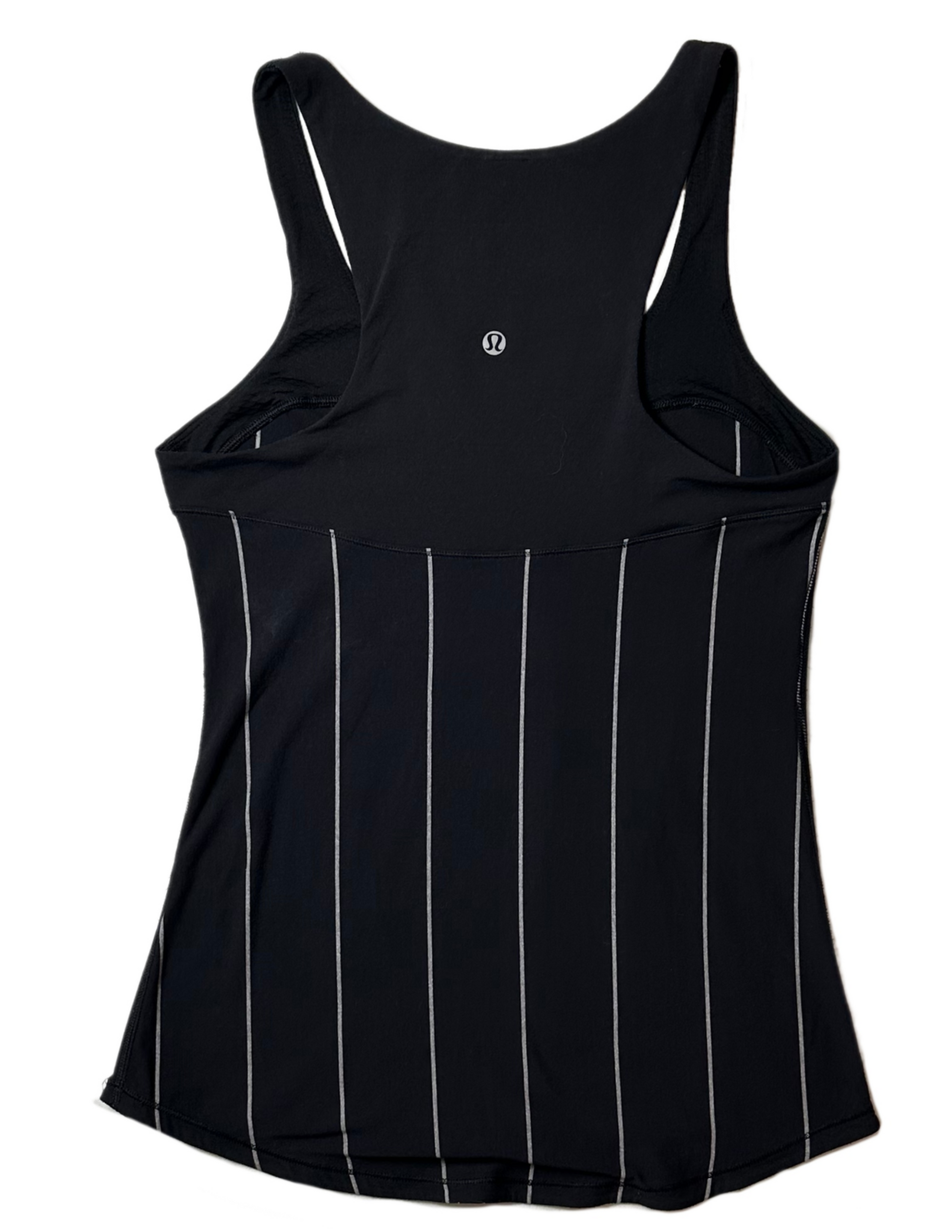 Lululemon Cliffhanger Black & White Run First Base Tank Top Step up yo