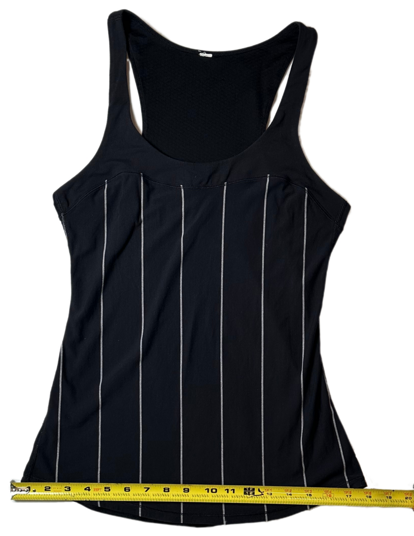 Lululemon Cliffhanger Black & White Run First Base Tank Top Step up yo