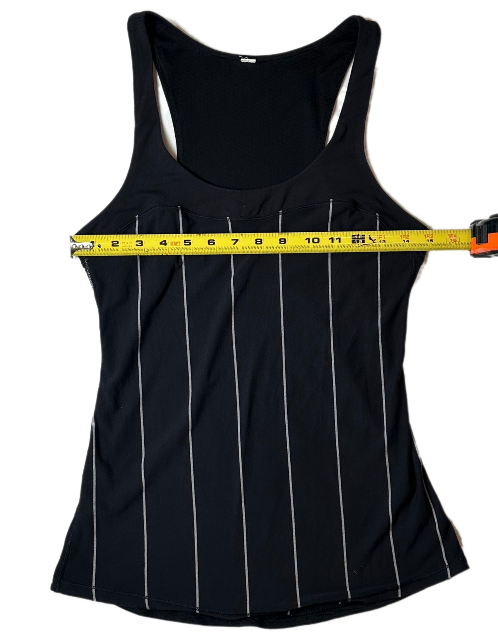 Lululemon Cliffhanger Black & White Run First Base Tank Top Step up yo