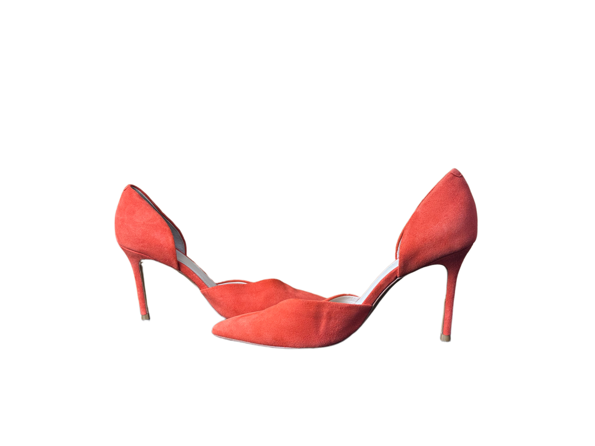 Marc Fisher LTD ML Tammy d'Orsay Tangerine Suede Pumps - EUC. Expertly crafted in tangerine suede, these chic shoes feature a pointed toe and d'orsay silhouette fShoesMarc Fisher LTD ML Tammy d'Orsay Tangerine Suede Pumps - EUC'Orsay Tangerine Suede Pumps - EUC
