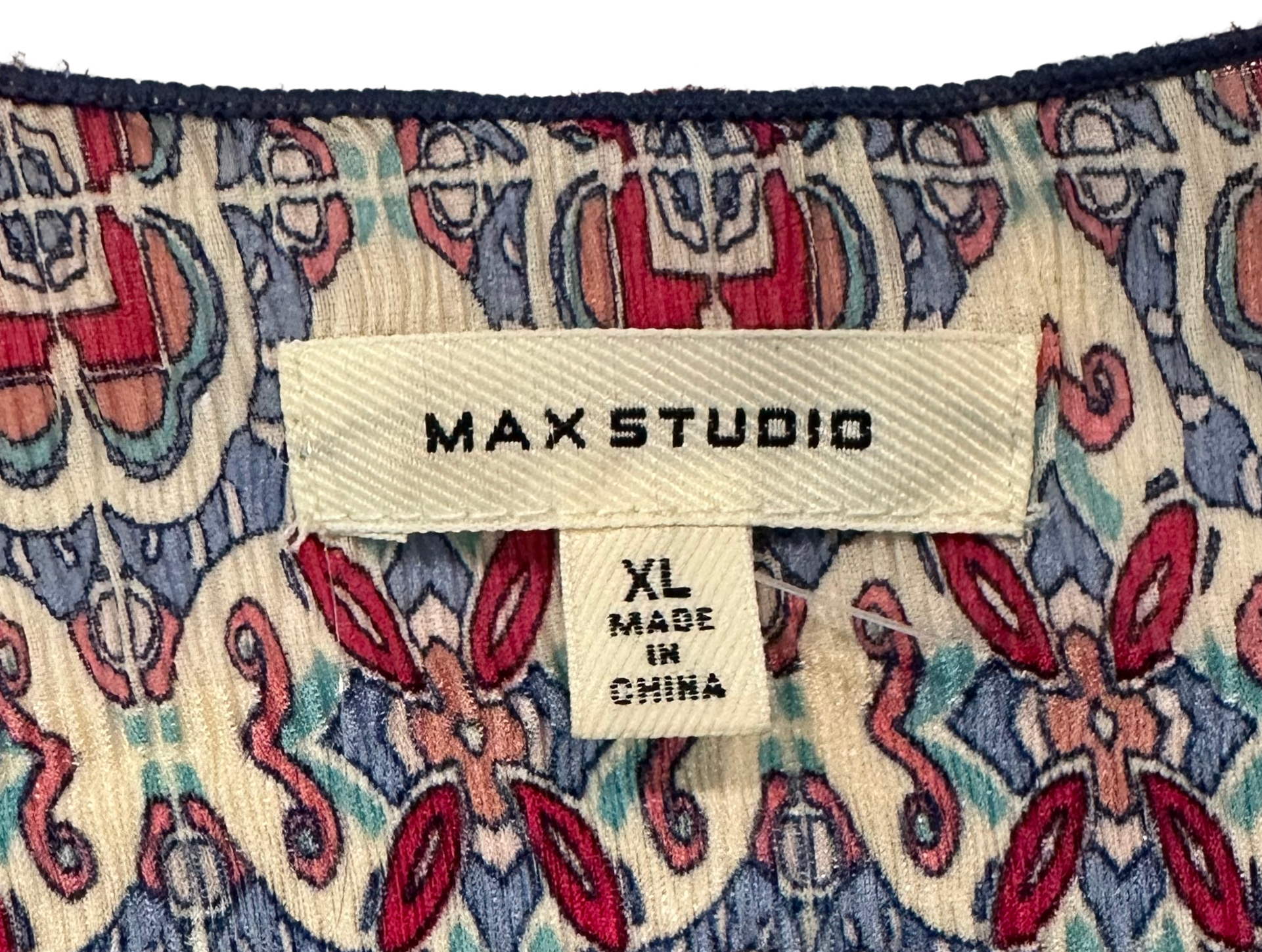Max Studio Cap Sleeve Crew Neck Short Semi Sheer Printed Dress Size XL Get ready to turn heads in the Max Studio dress with cap sleeves! With a semi sheer fabric, el