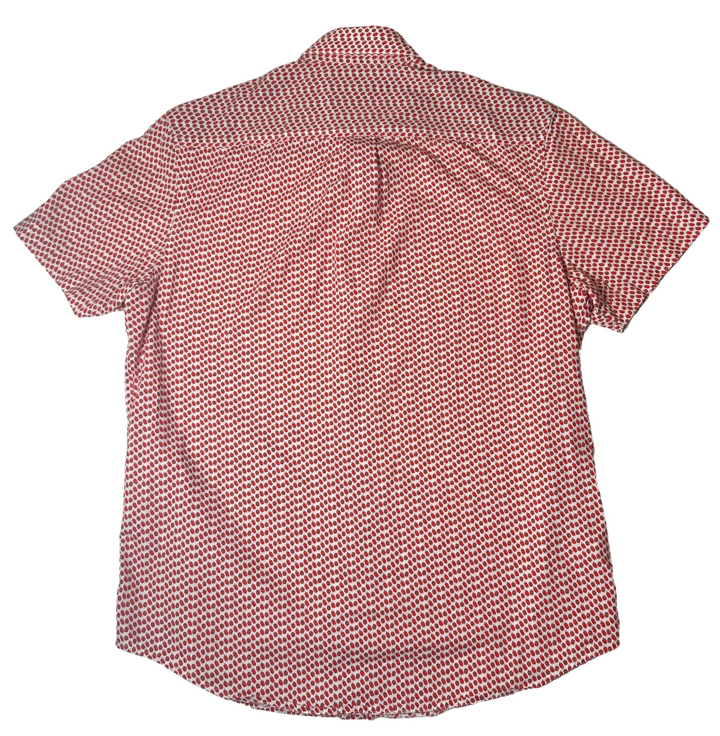 Original Penguin Heritage Slim Fit Men's Red Pepper Short Sleeve Shirt - Medium