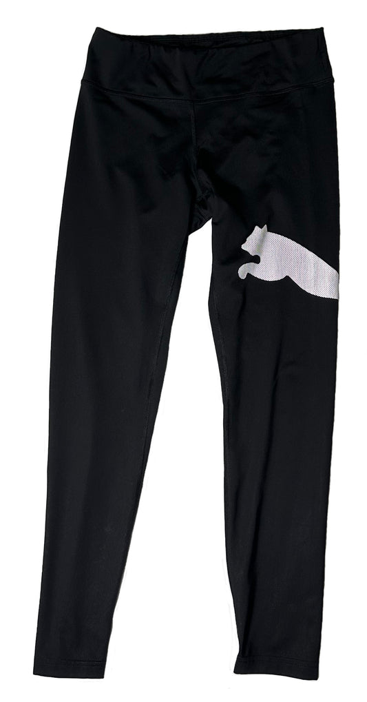 PumaMake a statement in this sleek black legging, featuring a large Puma Logo graphic on the side. Whether you're working out or hanging out, you'll look cool and feel cLeggingsPuma Black Legging with Large Puma Logo GraphicLarge Puma Logo Graphic