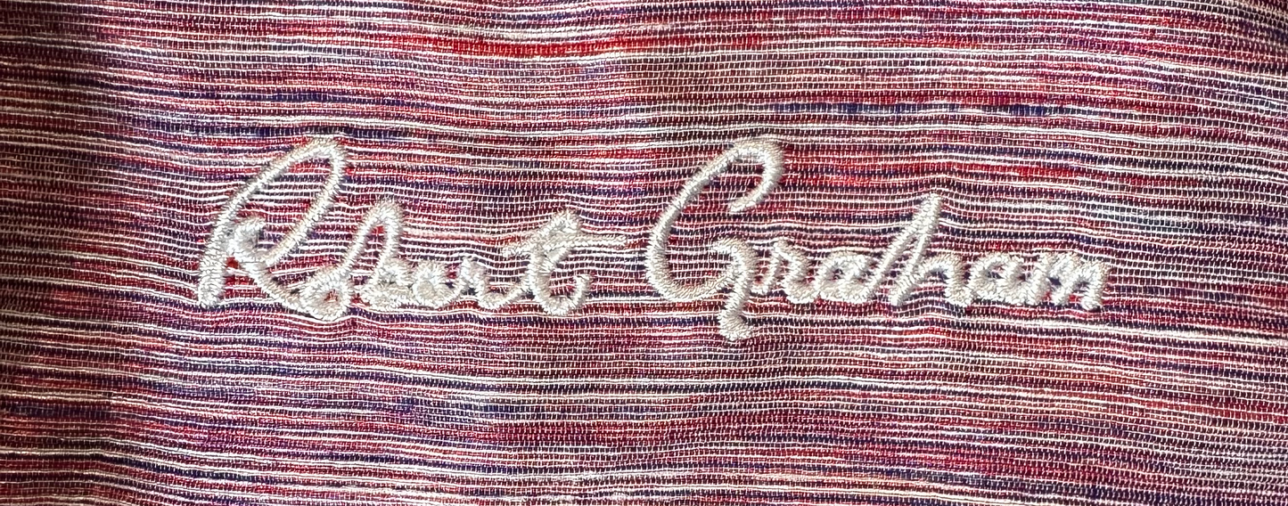 Robert Graham Long Sleeve Pink & Purple Print Button-Up Shirt size XL Elevate your wardrobe with this Robert Graham long sleeve button-up shirt, featuring a classic