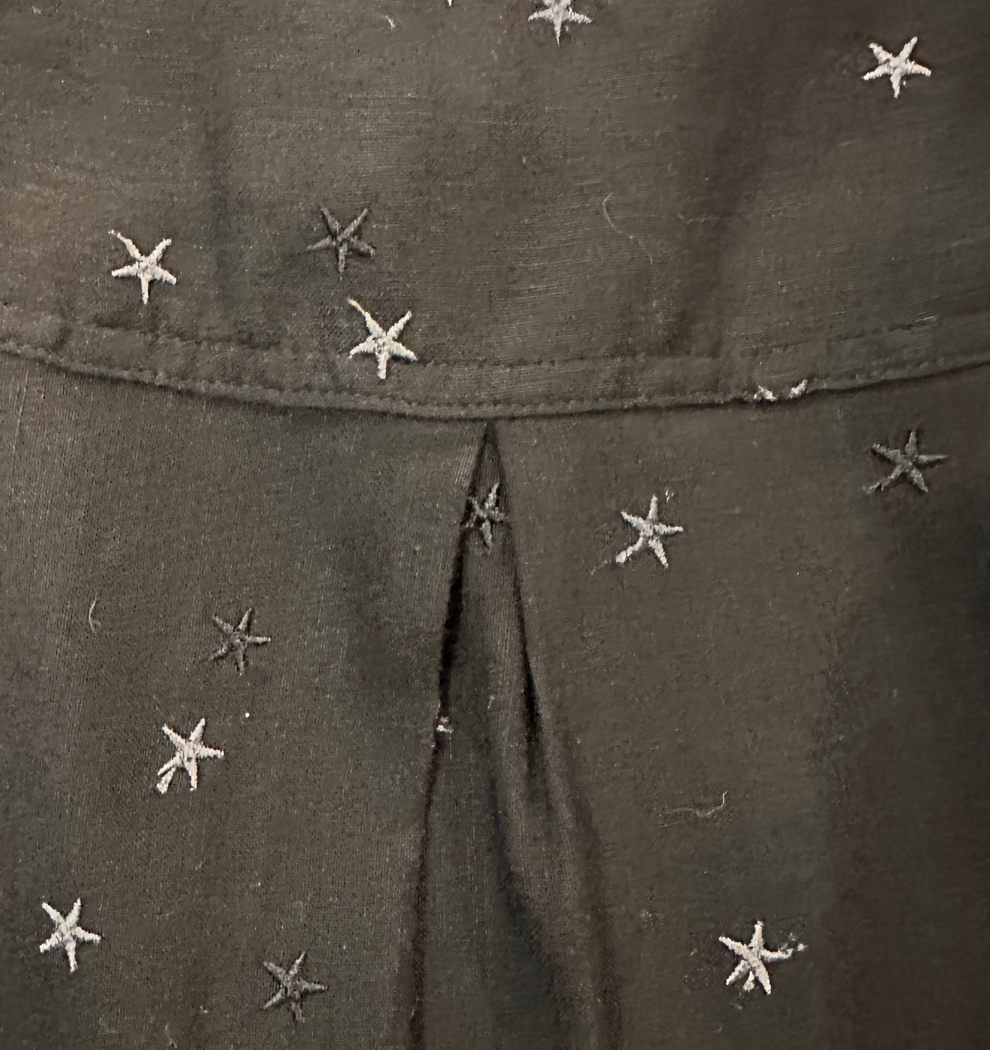 Rails Robyn Black Blouse with Stars and Tie Sleeves - size Small
