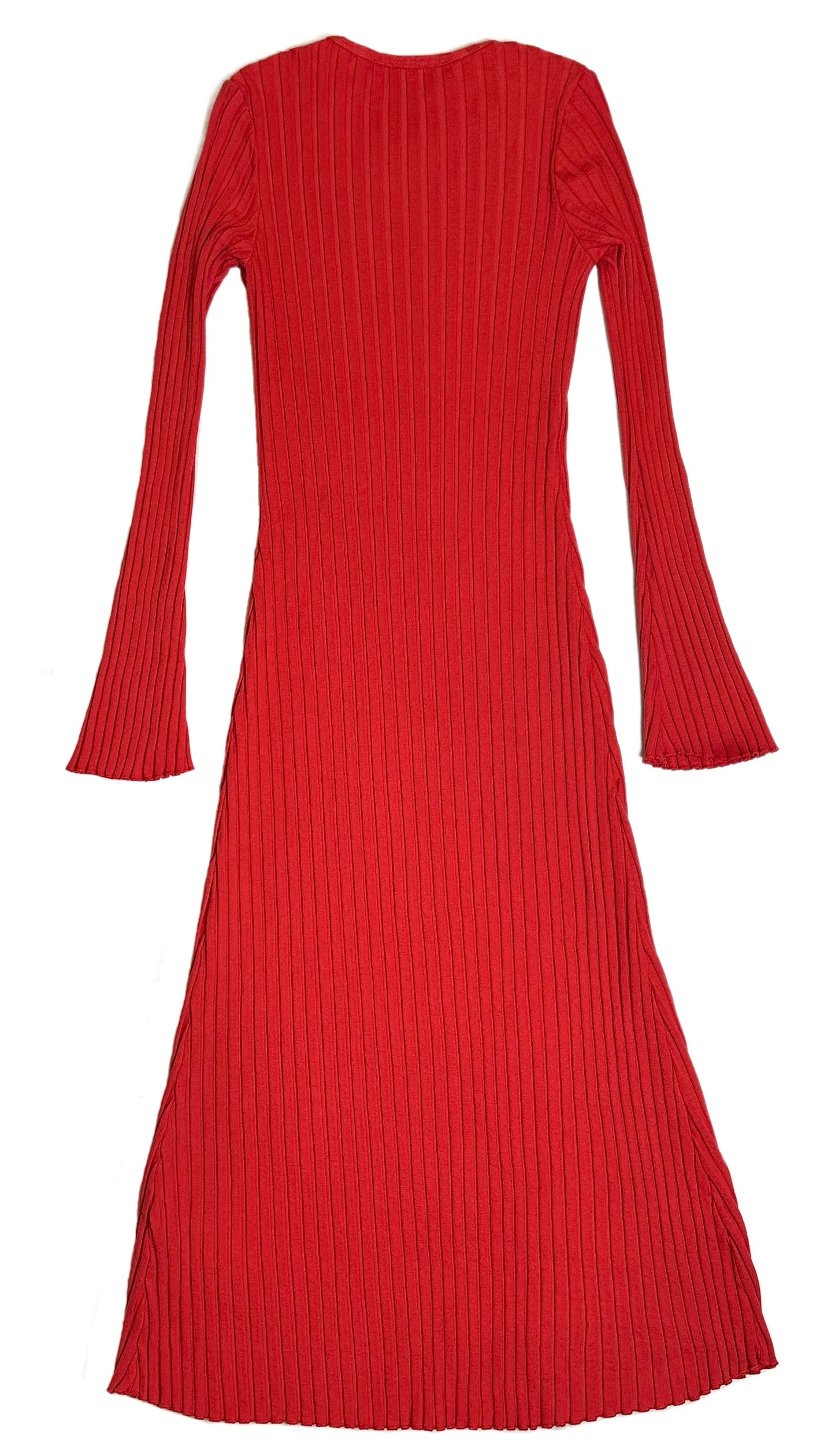 Simon MillerLook spectacularly polished and put-together in the Simon Miller Orange Ribbed Midi Long Sleeve Dress. This exquisite piece is in like new condition, and features a dressSimon Miller Orange Ribbed Midi Long Sleeve DressSimon Miller Orange Ribbed Midi Long Sleeve Dress