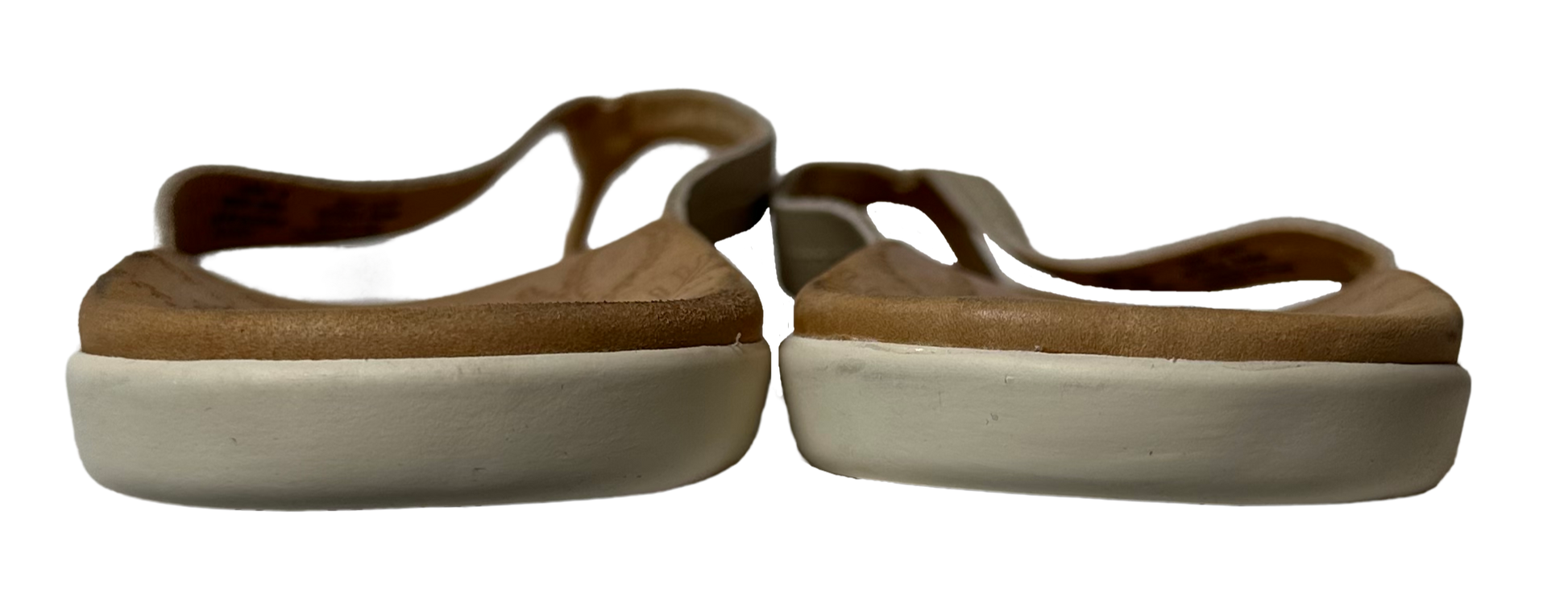Olukai Honu Off White Leather Flip Flop Sandals Women 10 Slip into style with the Olukai Honu off white leather flip flop sandals. Made with high-quality leather, th
