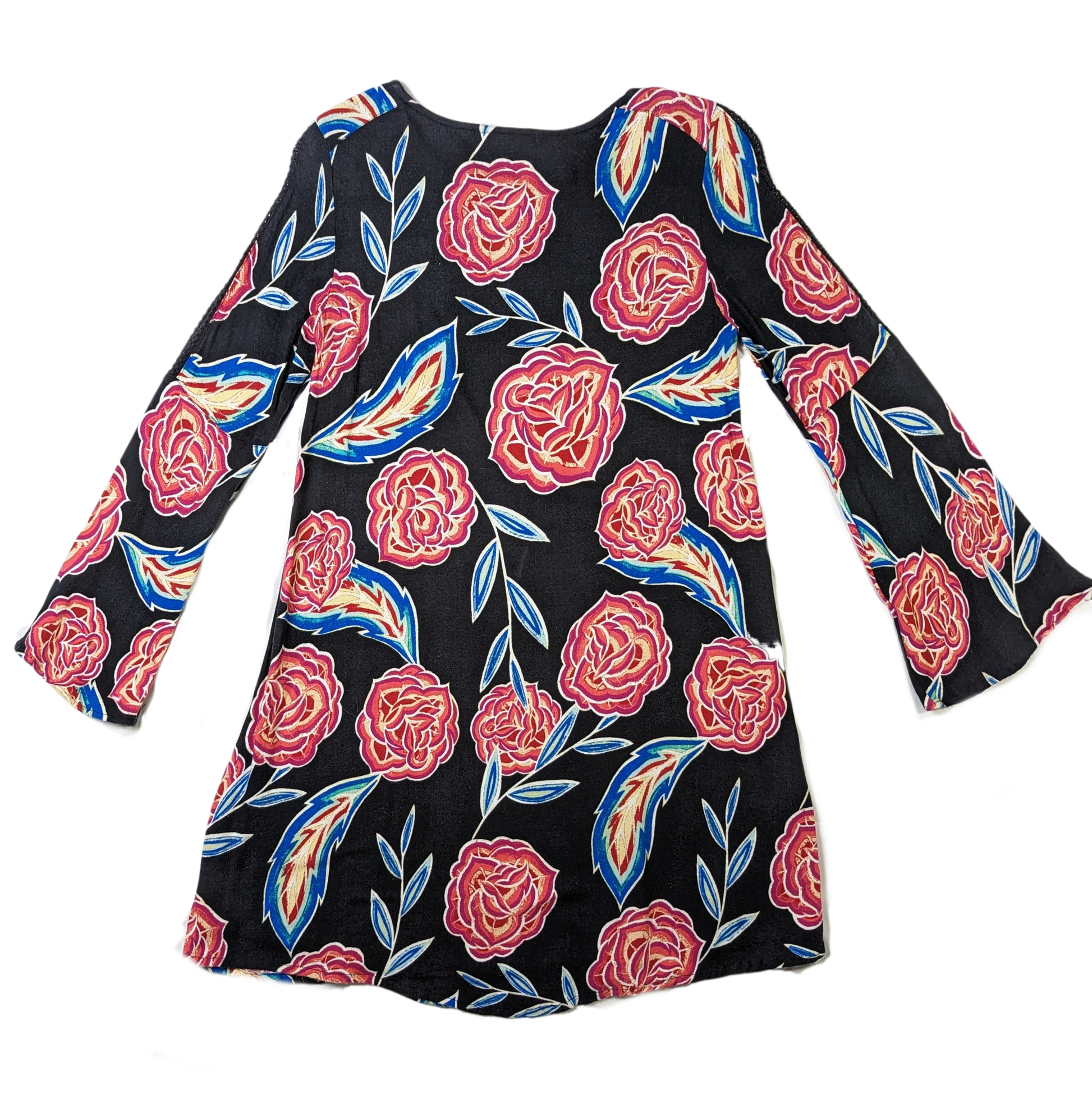 Roxy 'East Coast Dreamer' Bell Sleeve Floral Print DressROXY East Coast Dreamer dress is flirty, comfortable and easy to wear! This would look so cute with white sneakers, sandals or a strappy wedge! Vibrant pattern, blac