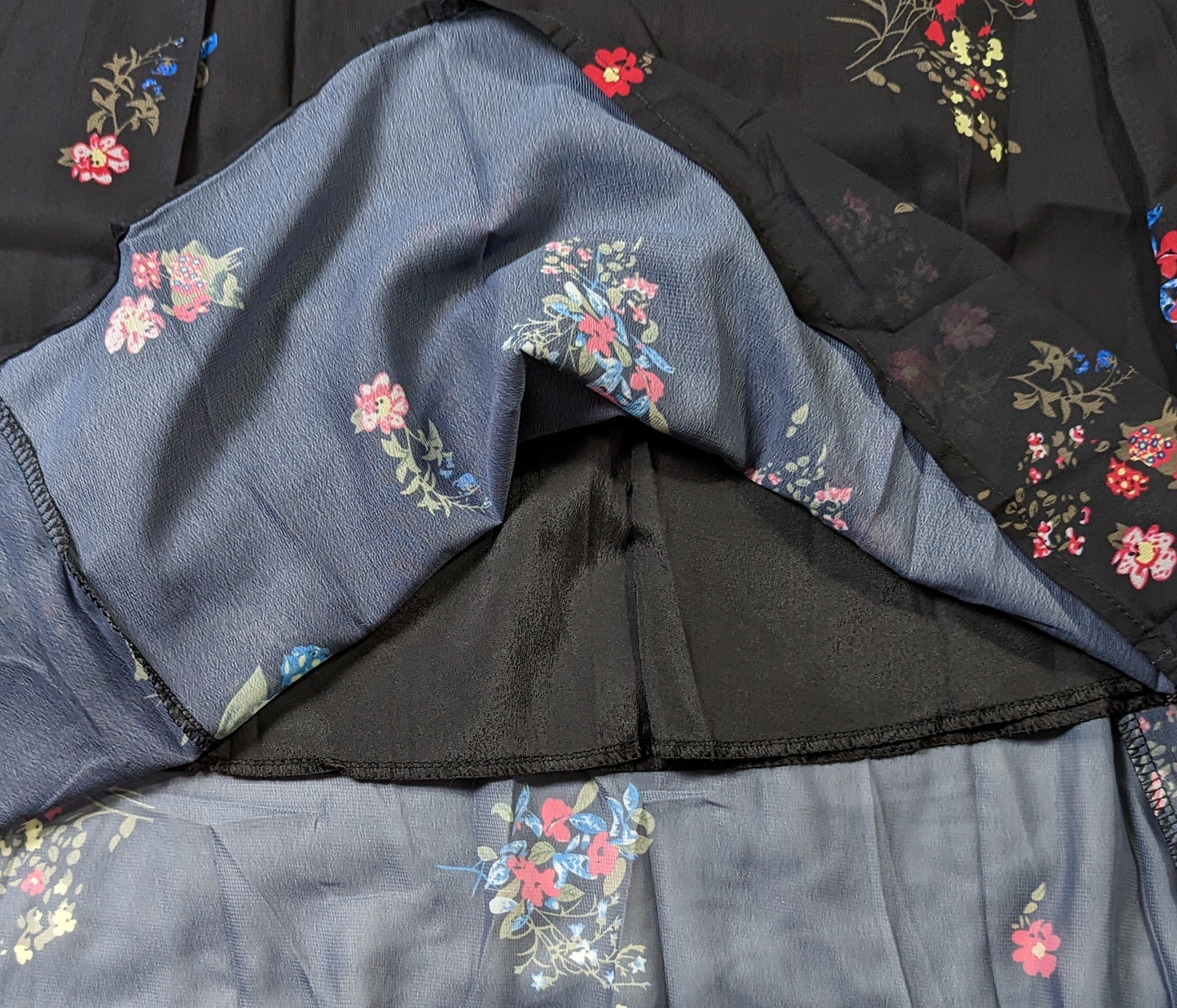 YDYThis YDY dress is perfect for any occasion. The black background with red and blue flowers create a timeless look. The sheer back and sleeves create a modern yet modDressesYDY Black Floral Dress NWTYDY Black Floral Dress NWT