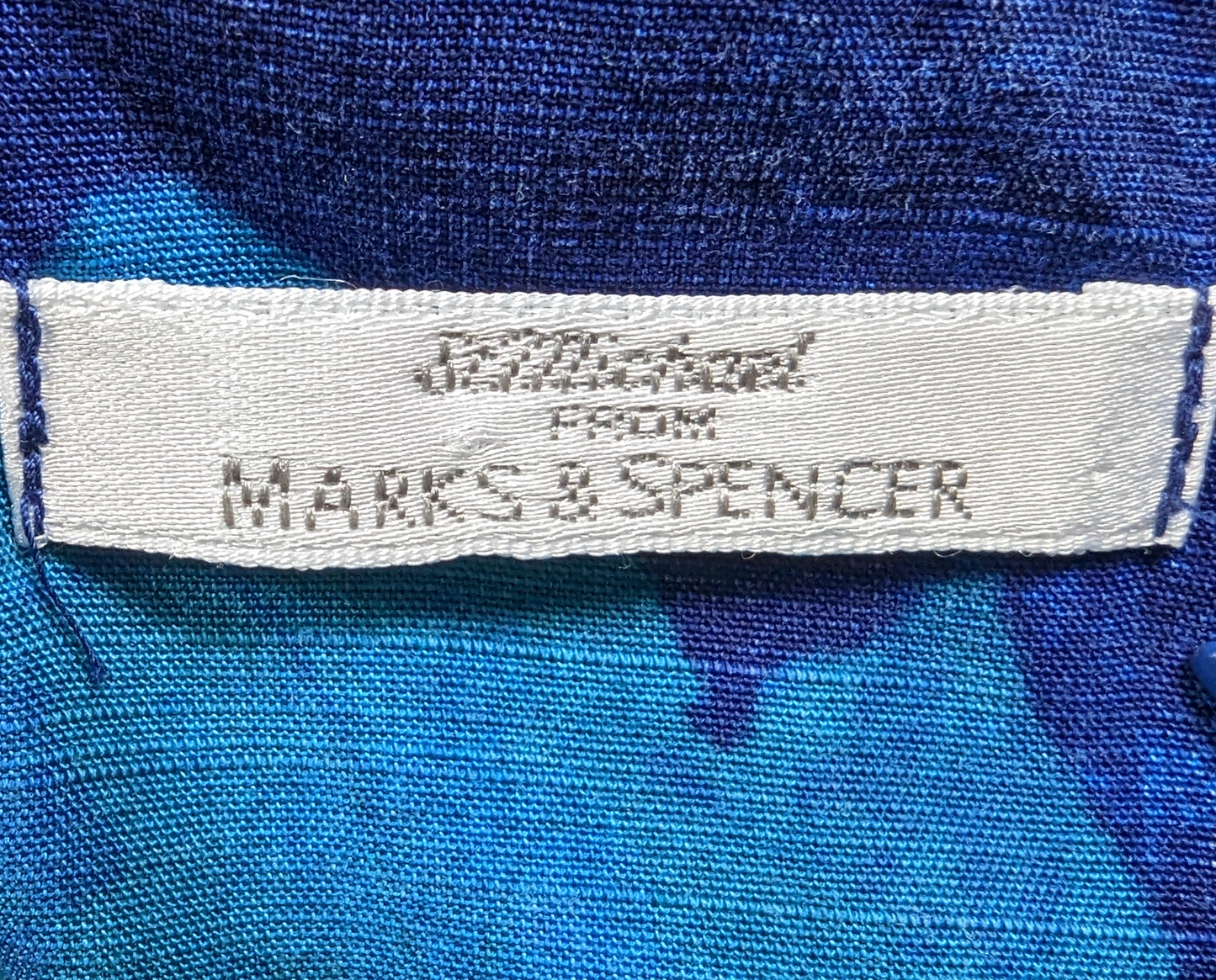 Marks & Spencer Blue Botanical Print Sleeveless dress from St. Michael. This stunning St. Michael From Marks & Spencer dress has got it all-- flirty blue leaf deMarks & Spencer Blue Botanical Print Sleeveless dressThis stunning St. Michael From Marks & Spencer dress has got it all-- flirty blue leaf print, silky-smooth Tencel fabric, and a seriously stylish straight fit. PMarks & Spencer DressDresses