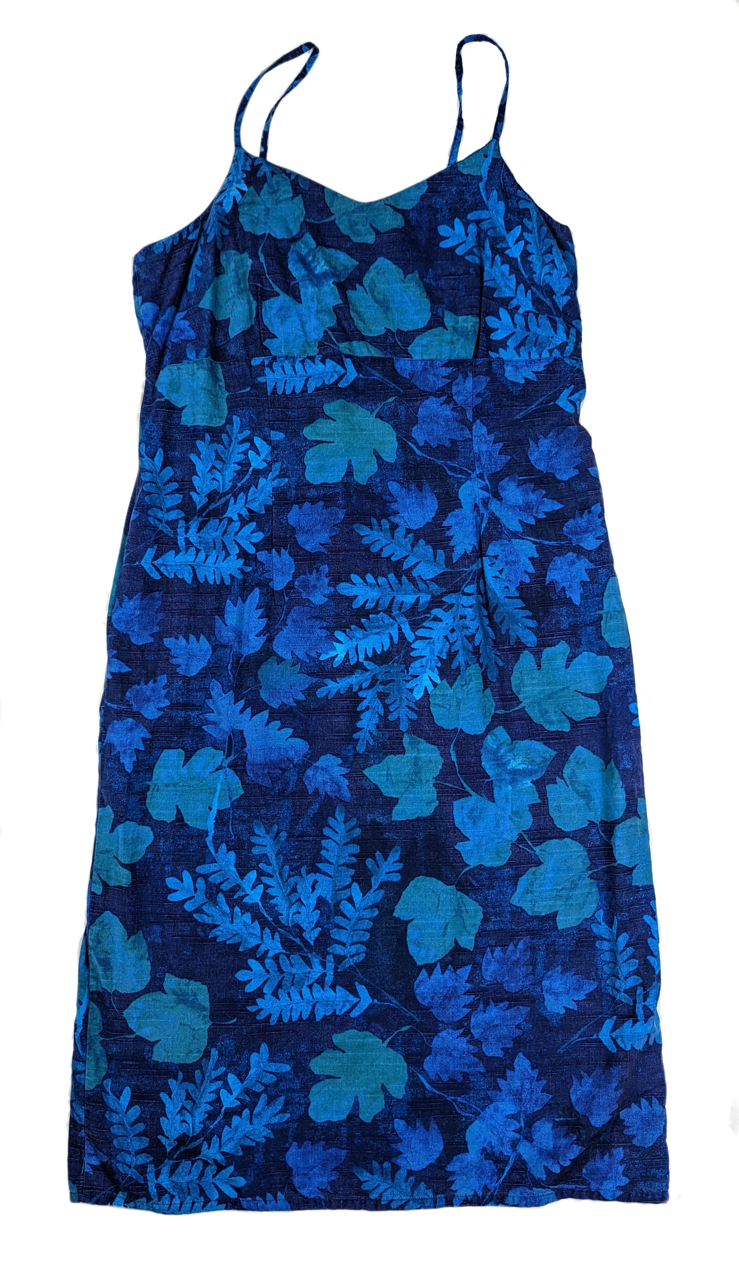 Marks & Spencer Blue Botanical Print Sleeveless dressThis stunning St. Michael From Marks & Spencer dress has got it all-- flirty blue leaf print, silky-smooth Tencel fabric, and a seriously stylish straight fit. PMarks & Spencer DressDresses