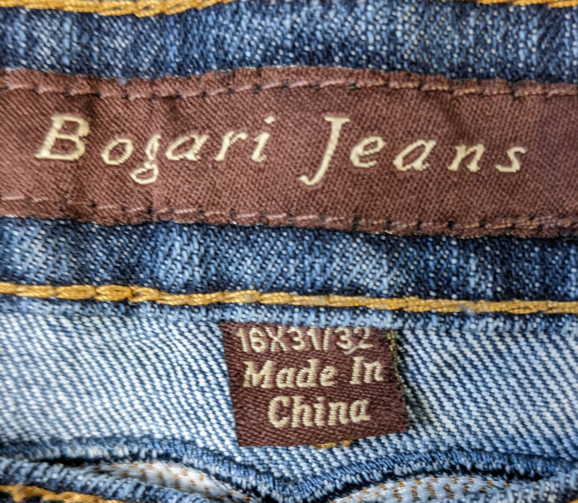 Bogari JeansMedium wash with unique stitching in the back.Denim JeansBogari JeansBogari Jeans