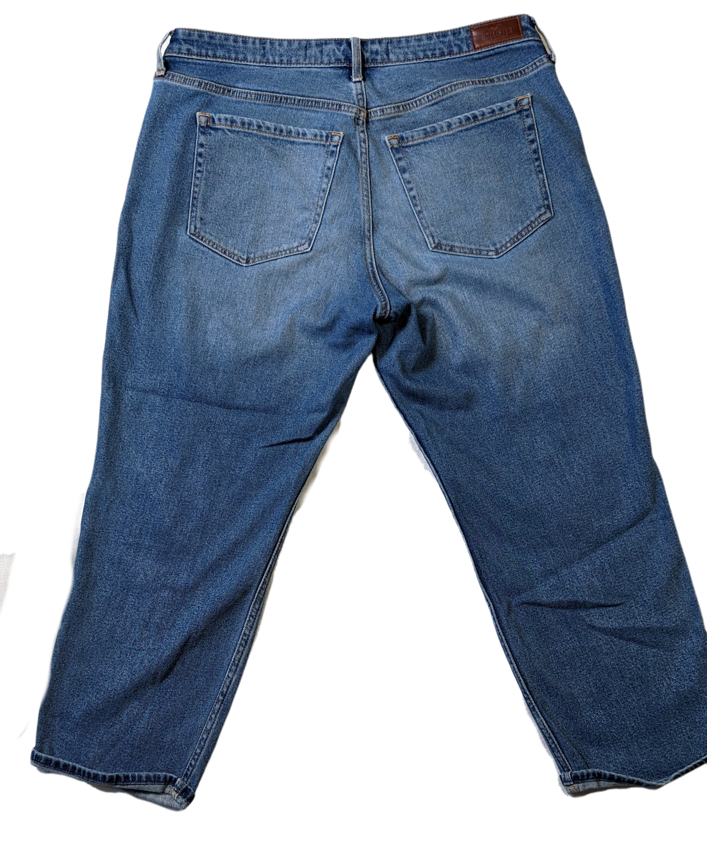 Hollister Distressed Mid-rise Crop Boyfriend JeansHoly Moly!  Do these have the distressing!  Super comfy, too, with Hollister Vintage stretch!