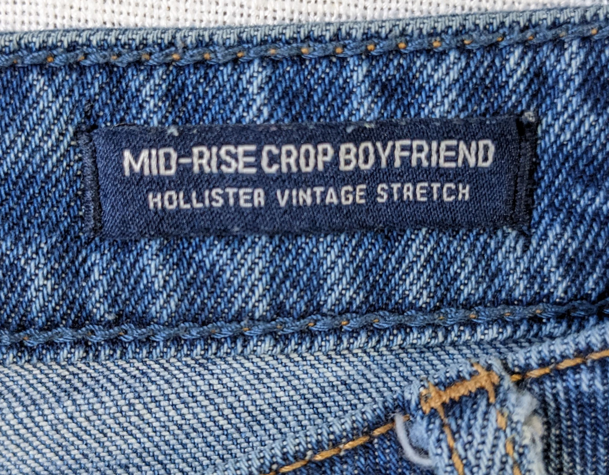 Hollister Distressed Mid-rise Crop Boyfriend JeansHoly Moly!  Do these have the distressing!  Super comfy, too, with Hollister Vintage stretch!