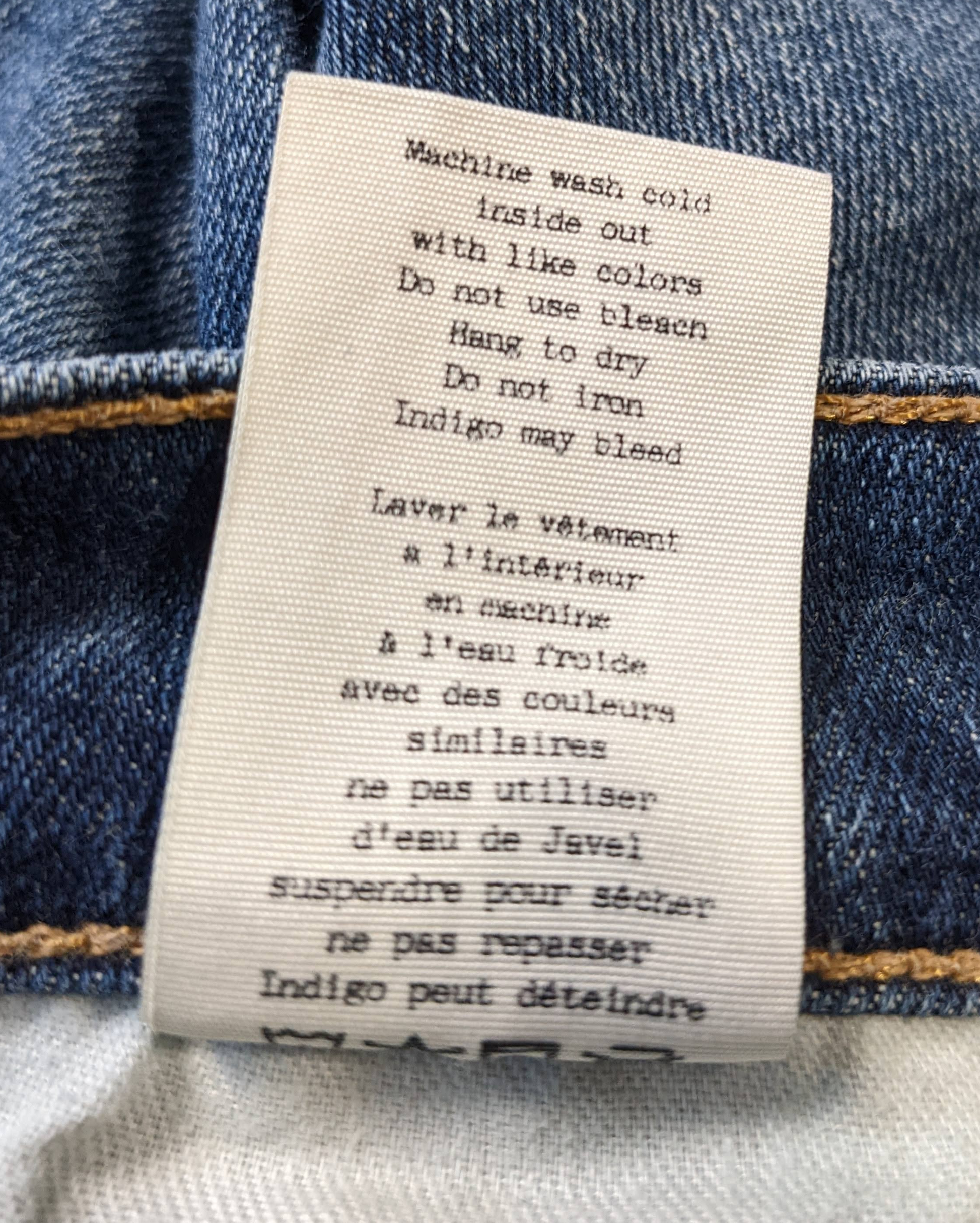 Rag & Bone Dre Low Rise Skinny Jeans Size 30  A roomy boyfriend cut gets slimmed down a bit in these low-rise, low-stretch jeans you'll reach for on the regular.