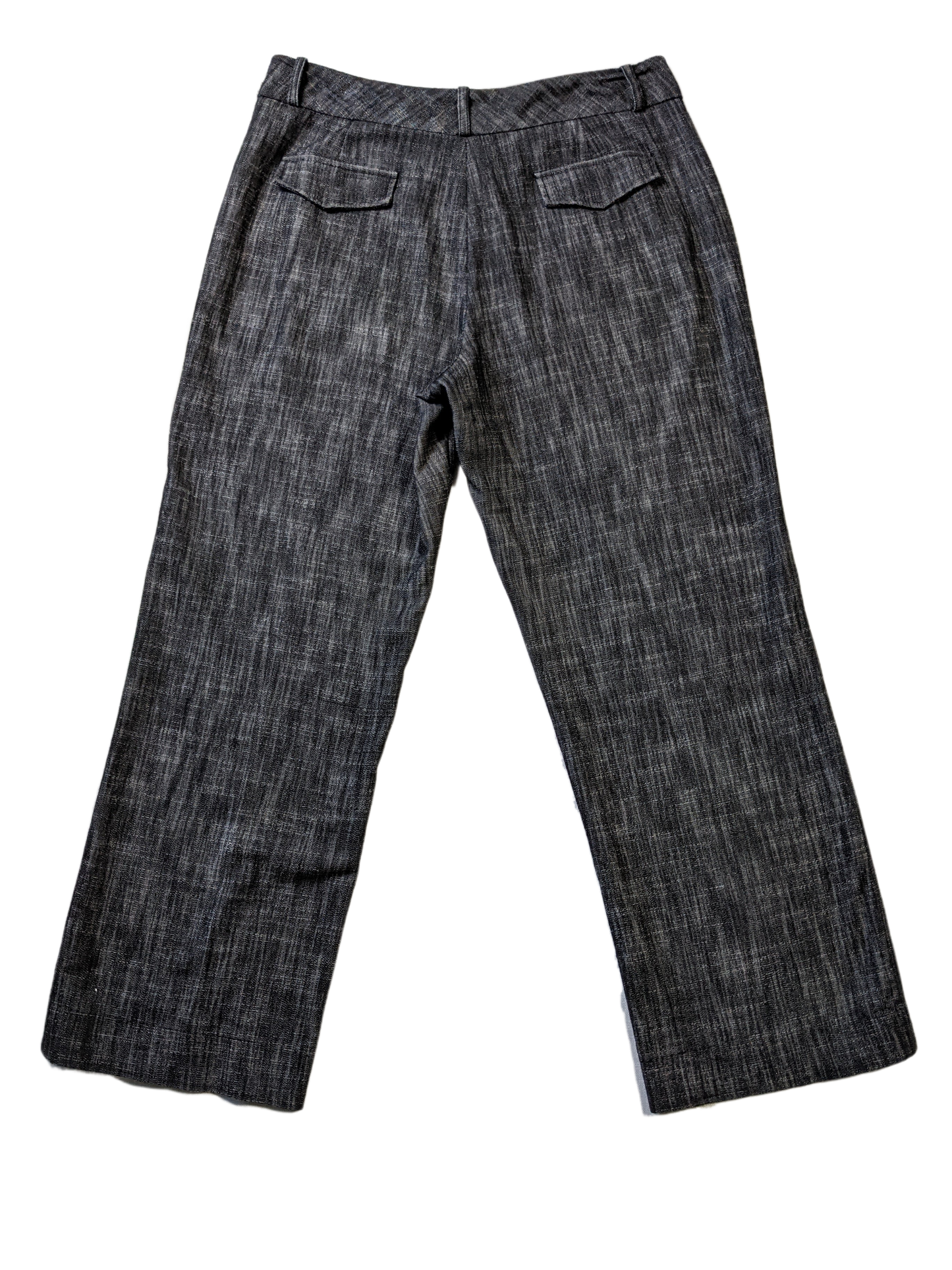 Sandro Sportswear Dress pantsThese are beautifully woven pants, with a mix of black and gray threads. This makes a beautiful neutral pant that you can wear with a variety of tops and jackets.  W