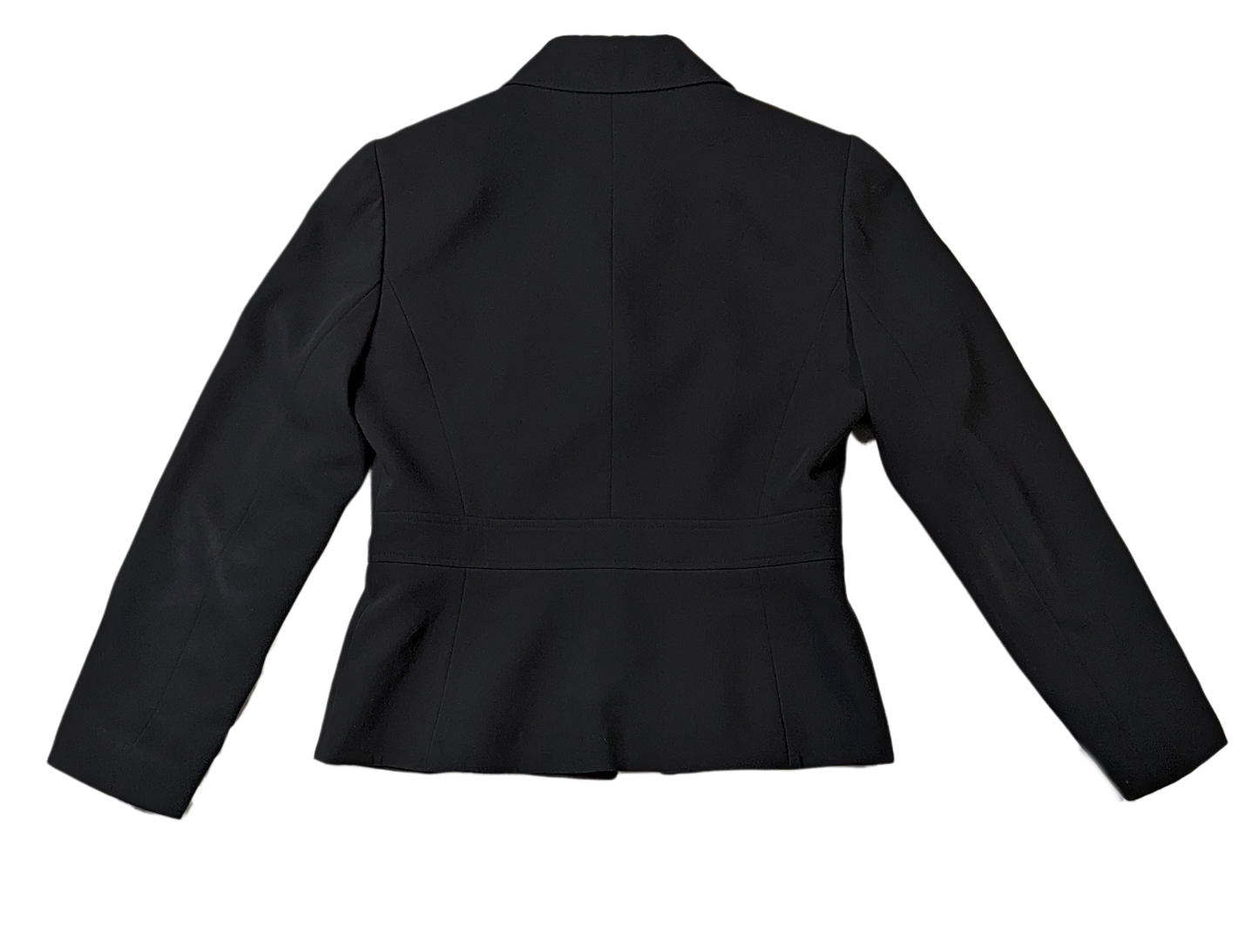 Tahari Arthur S Levine Black Blazer Size 6P  Elevate your professional style with the Tahari Arthur S Levine Black Blazer. This fitted blazer, in a sleek black color
