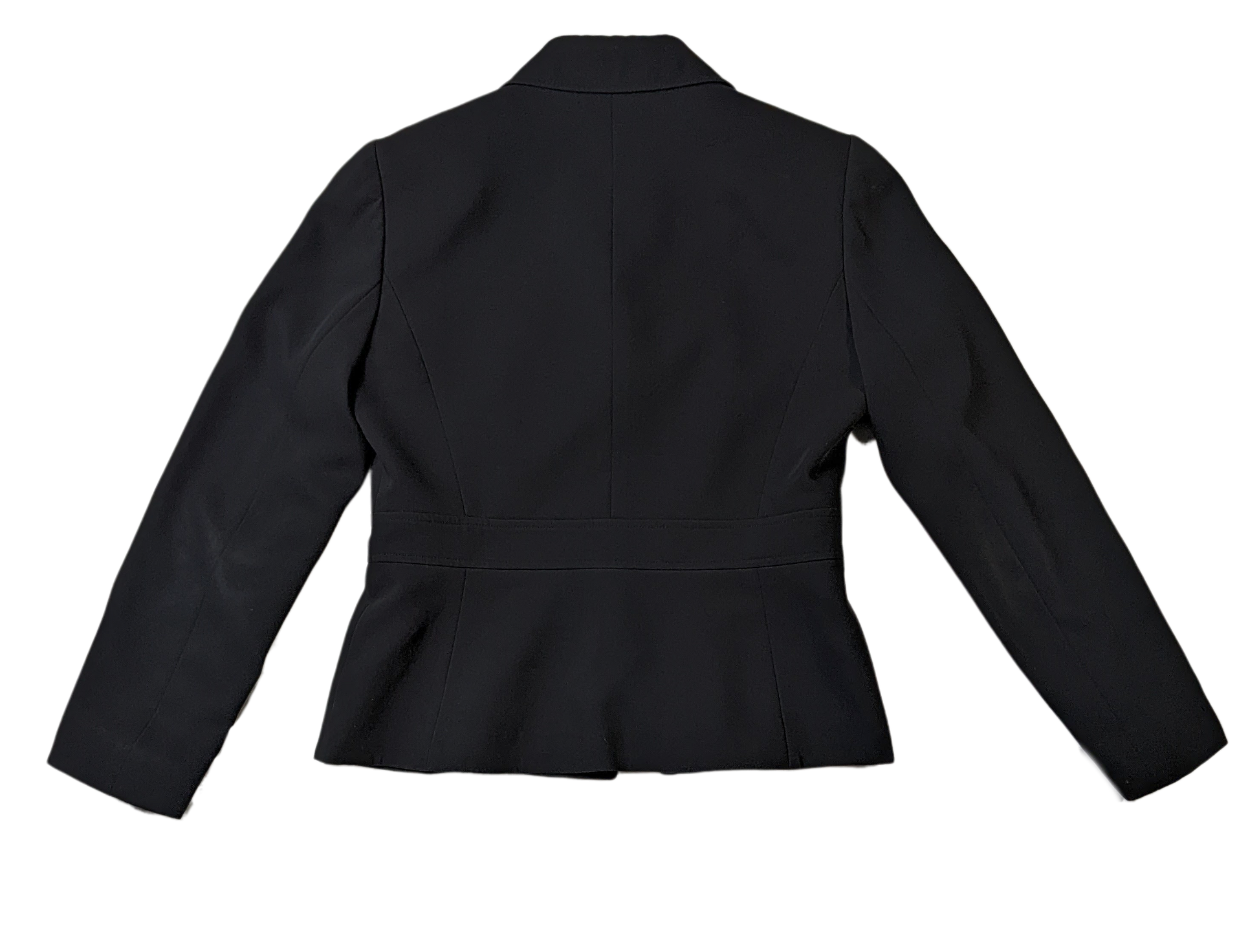 Tahari Arthur S Levine Black Blazer Size 6P  Elevate your professional style with the Tahari Arthur S Levine Black Blazer. This fitted blazer, in a sleek black color