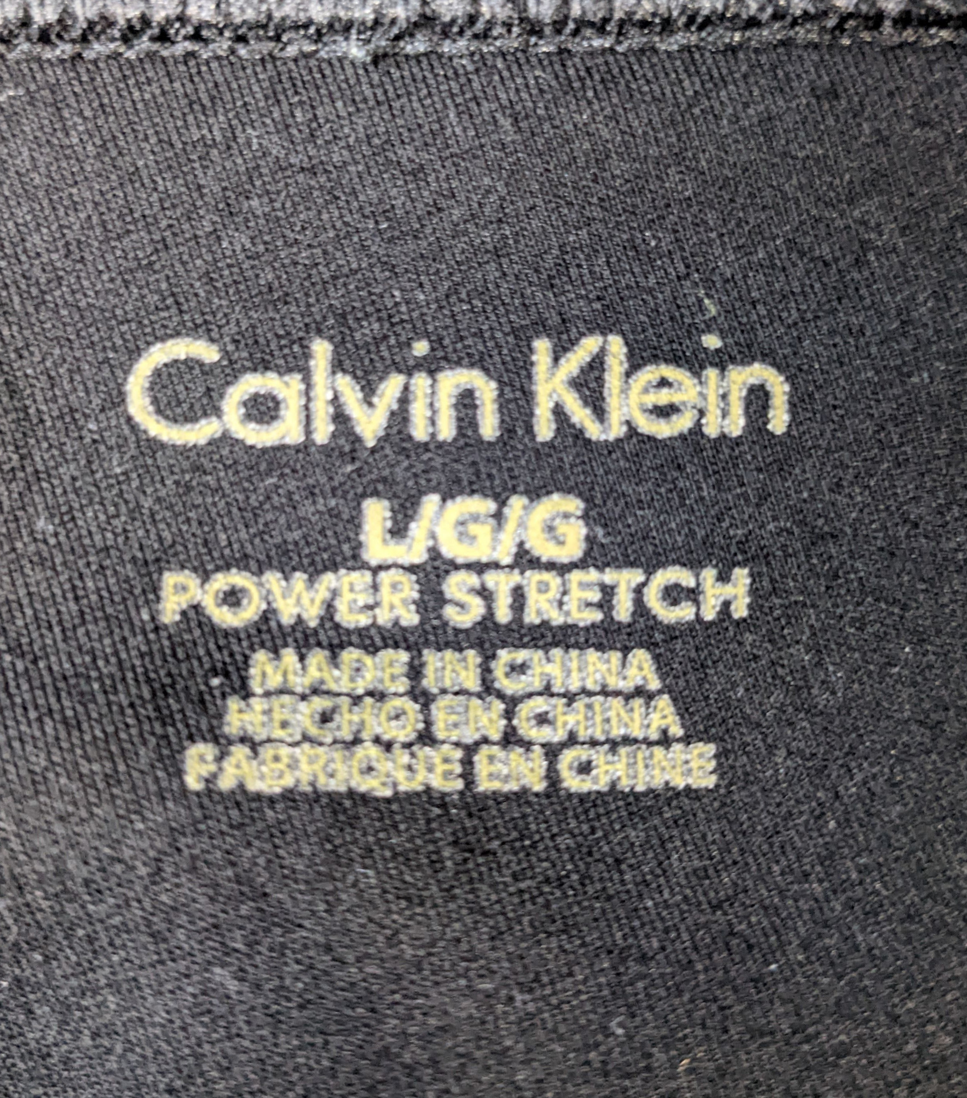 Calvin Klein Black Knit Power Stretch PantsThese wear like a legging (super comfy) but look like a crop pant (super stylish).  Wear them dressy or casual.