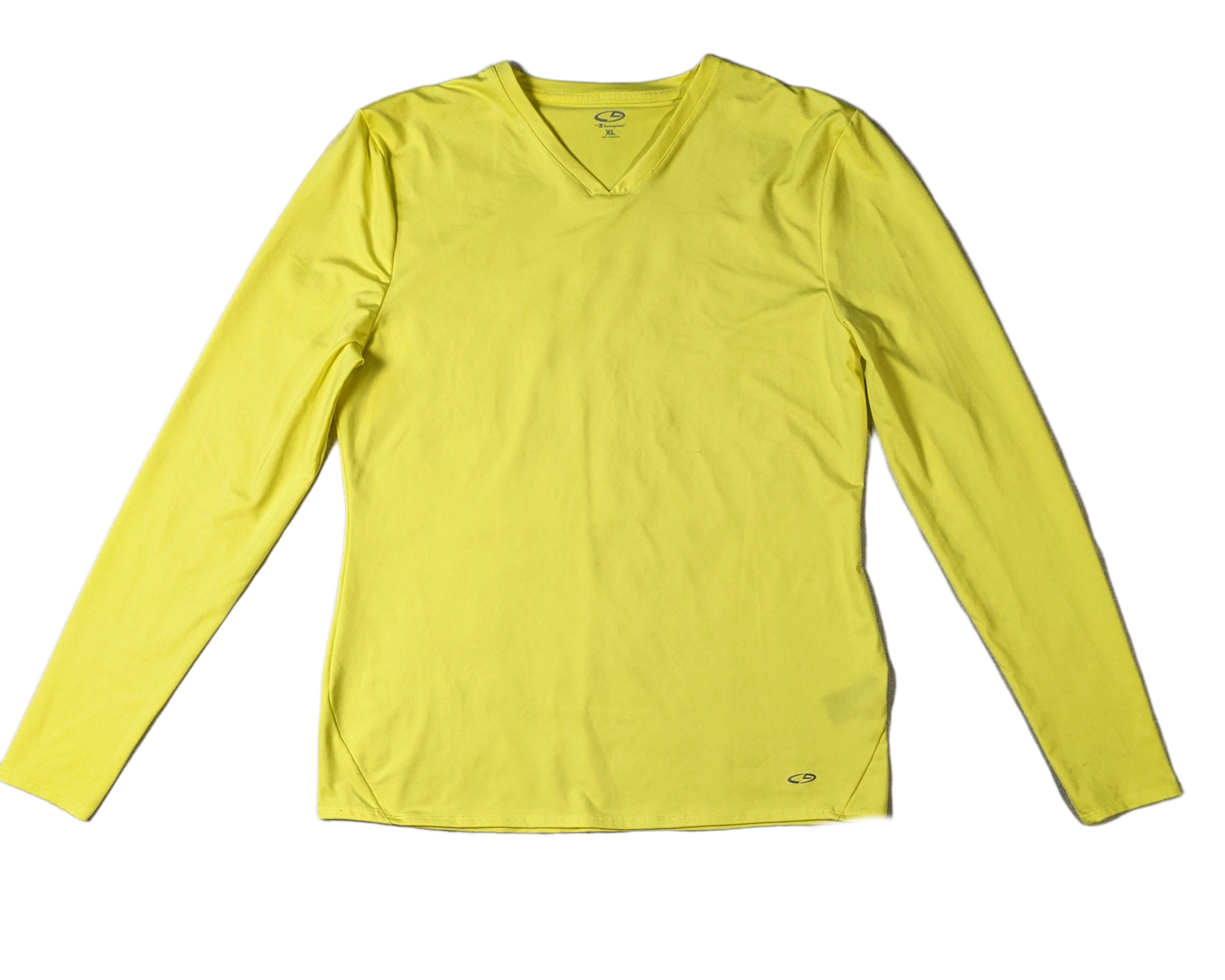 Champion Long Sleeve Activewear Shirt Size XL  Elevate your workouts with the Champion Long Sleeve Activewear Shirt! Move freely and comfortably in this bright yello
