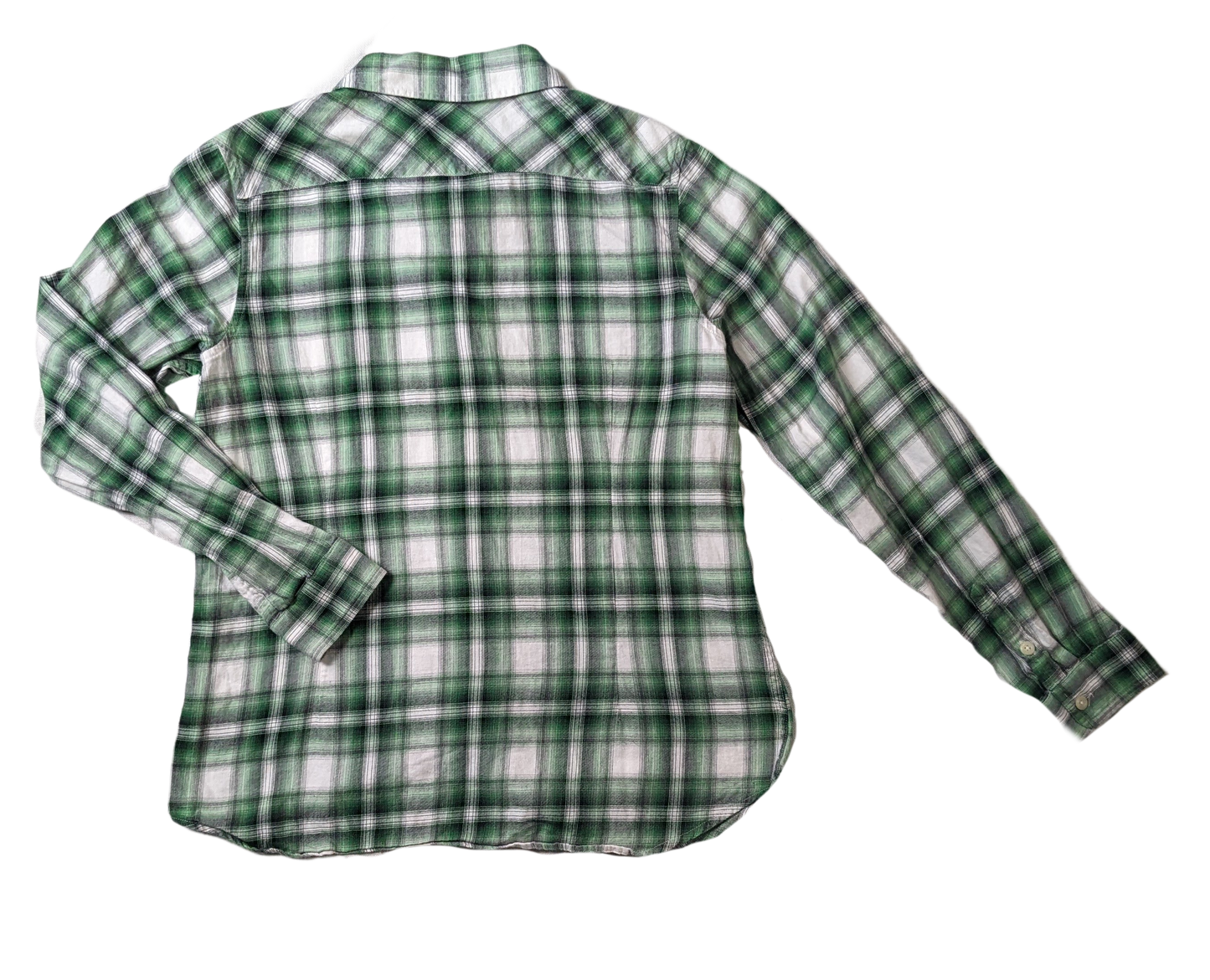 Pendleton Green and Black Lightweight Plaid Shirt Size M  Experience style and comfort with our Pendleton Green and Black Lightweight Plaid Shirt! Made with high-qua