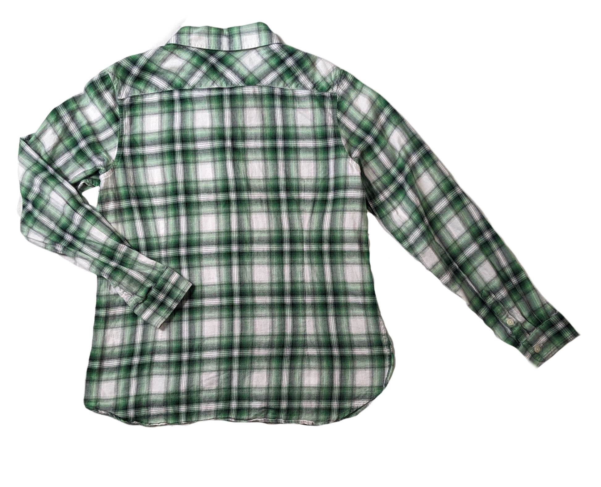 Pendleton Green and Black Lightweight Plaid Shirt Size M  Experience style and comfort with our Pendleton Green and Black Lightweight Plaid Shirt! Made with high-qua