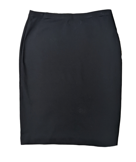 Max Studio Edit Black Pull-on Pencil Skirt Size Large  Look no further for the perfect staple for your wardrobe.  This skirt does an awesome job covering all the b