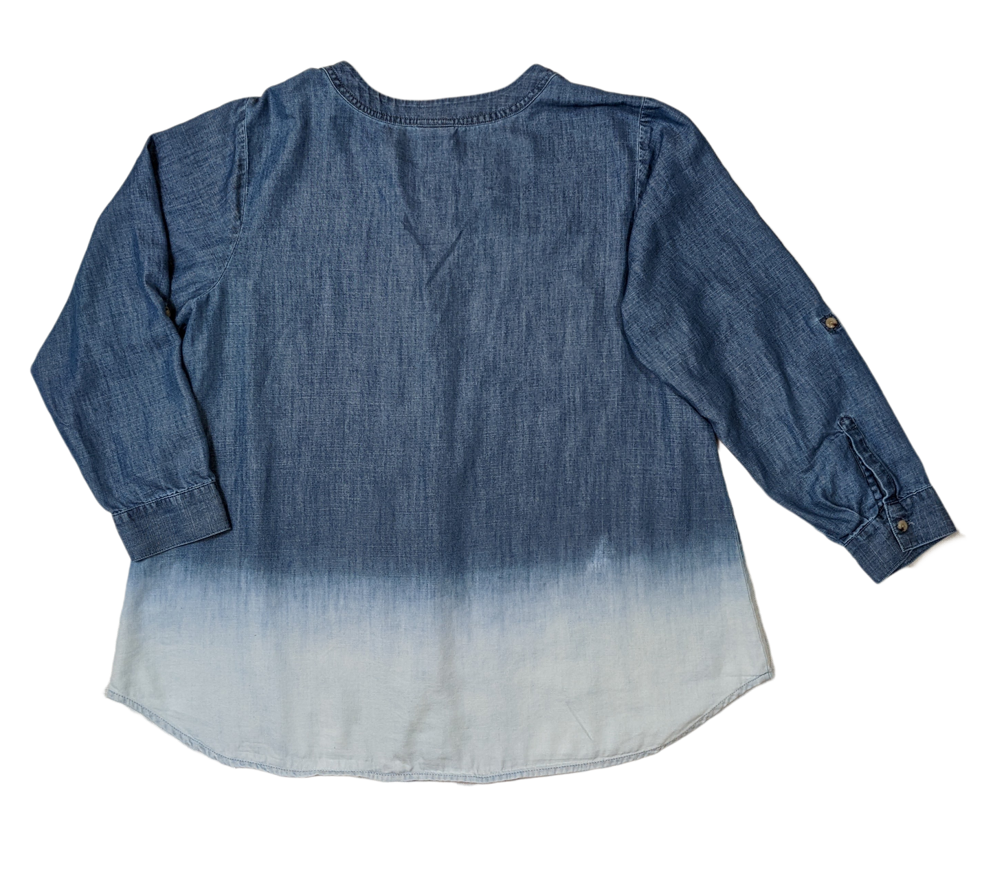 J Jill Ombre Chambray tunic Great looking ombre tunic that will be your favorite! Wear it whenever you want easy style!