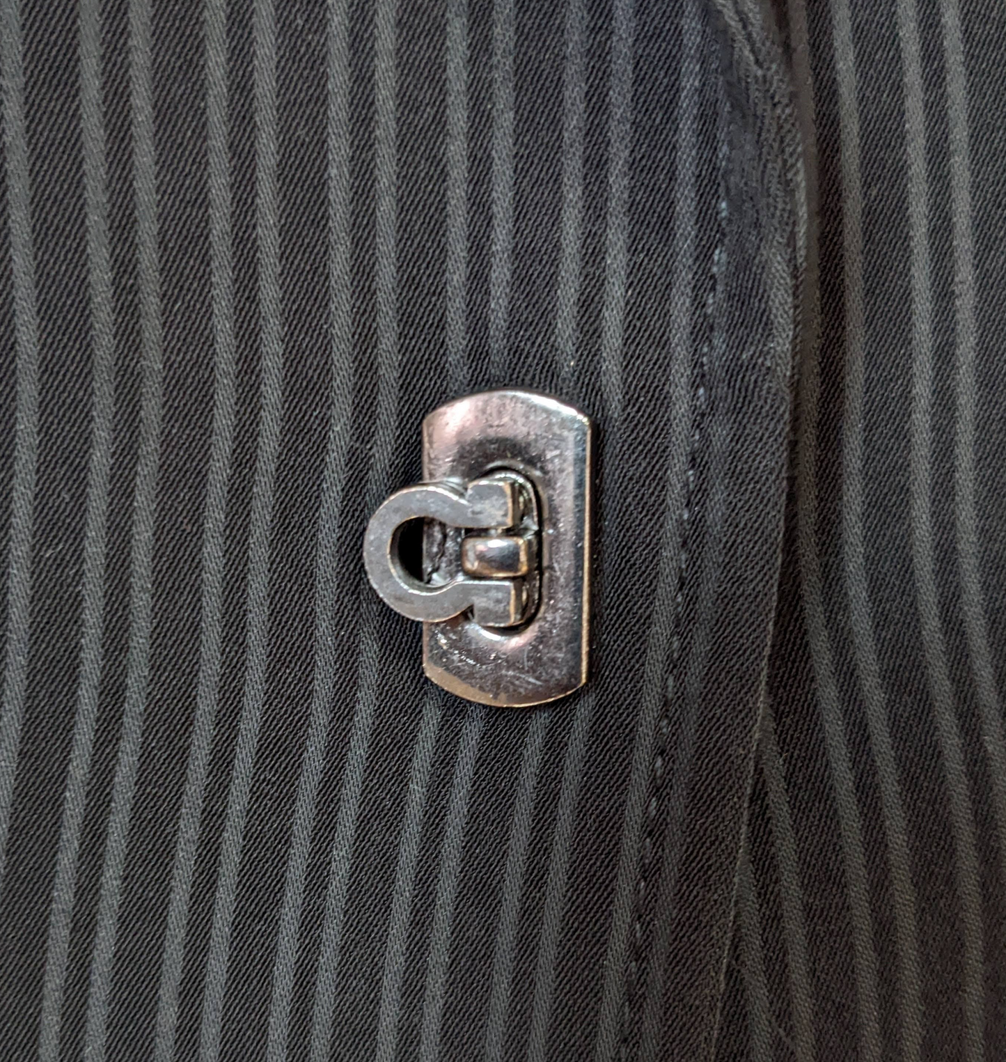 Tahari by Arthur S. Levine Black Pinstripe Suit Jacket Elevate your professional wardrobe with the Tahari by Arthur S. Levine Black Pinstripe Suit Jacket. Featuring