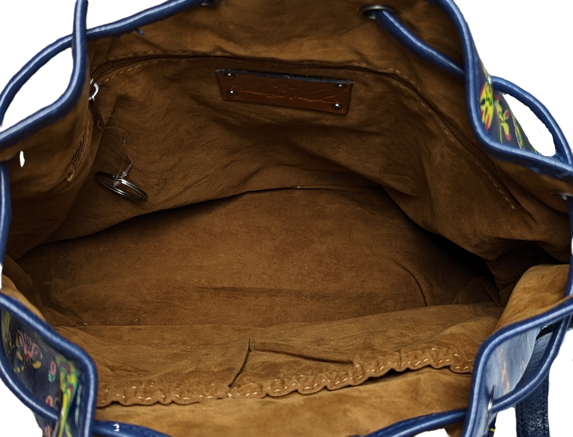 Patricia Nash Sabina Birds of Paradise Leather Drawstring Bucket Bag EThis gorgeous bag is in awesome condition.  No scratches or smudges.  This is one you will love for a long time!
Measurements:
Length:  11.5"   Width:  5.5"  Height: