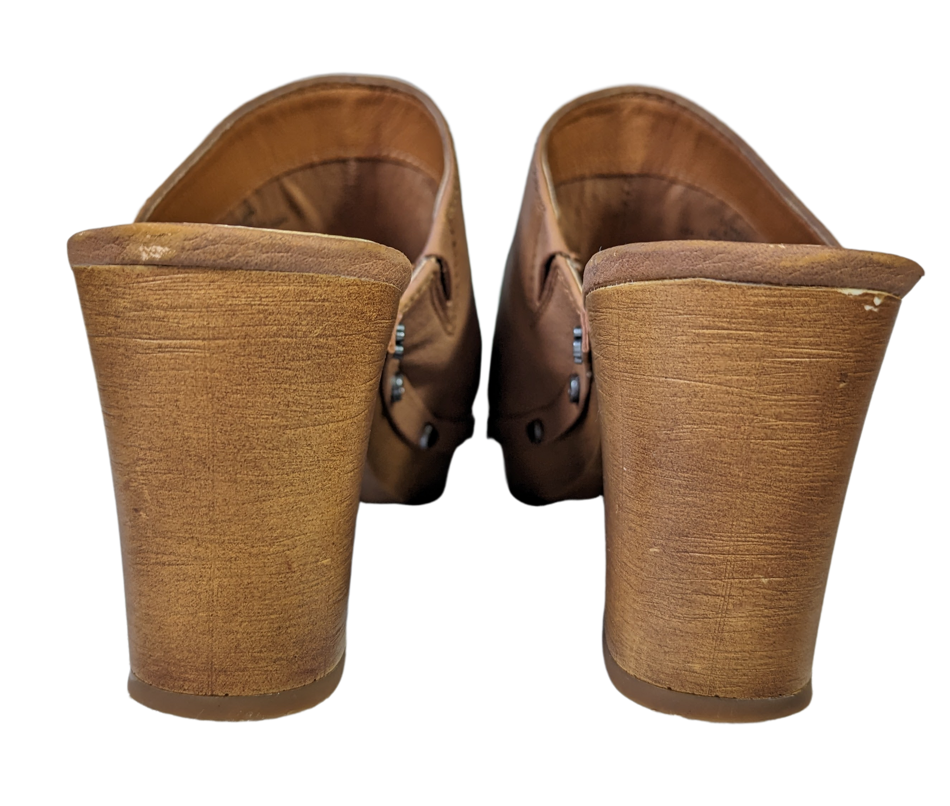 Lucky Brand Platform ClogsWhat a cute pair of clogs!  The detailing of the studs, with different designs on each one, is so stylish.  These work with jeans or skirts, or whatever you want to