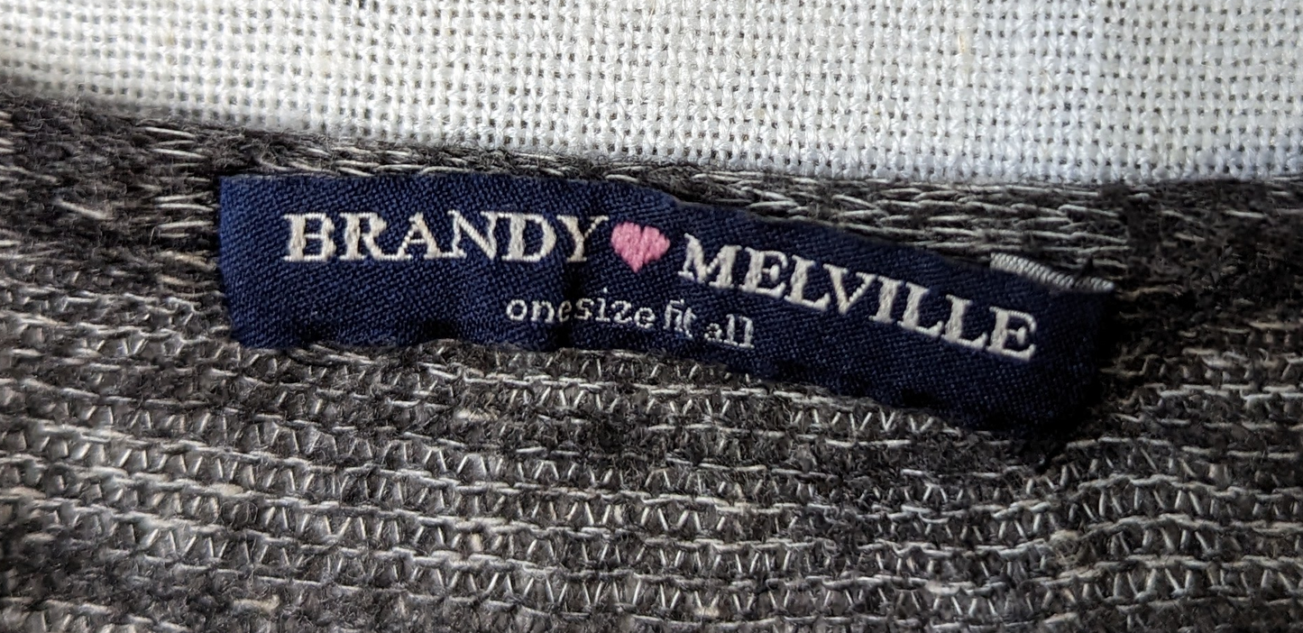 Brandy Melville Gray Striped Sweater Soft and comfy, and fashionable too!  This little sweater does it all!