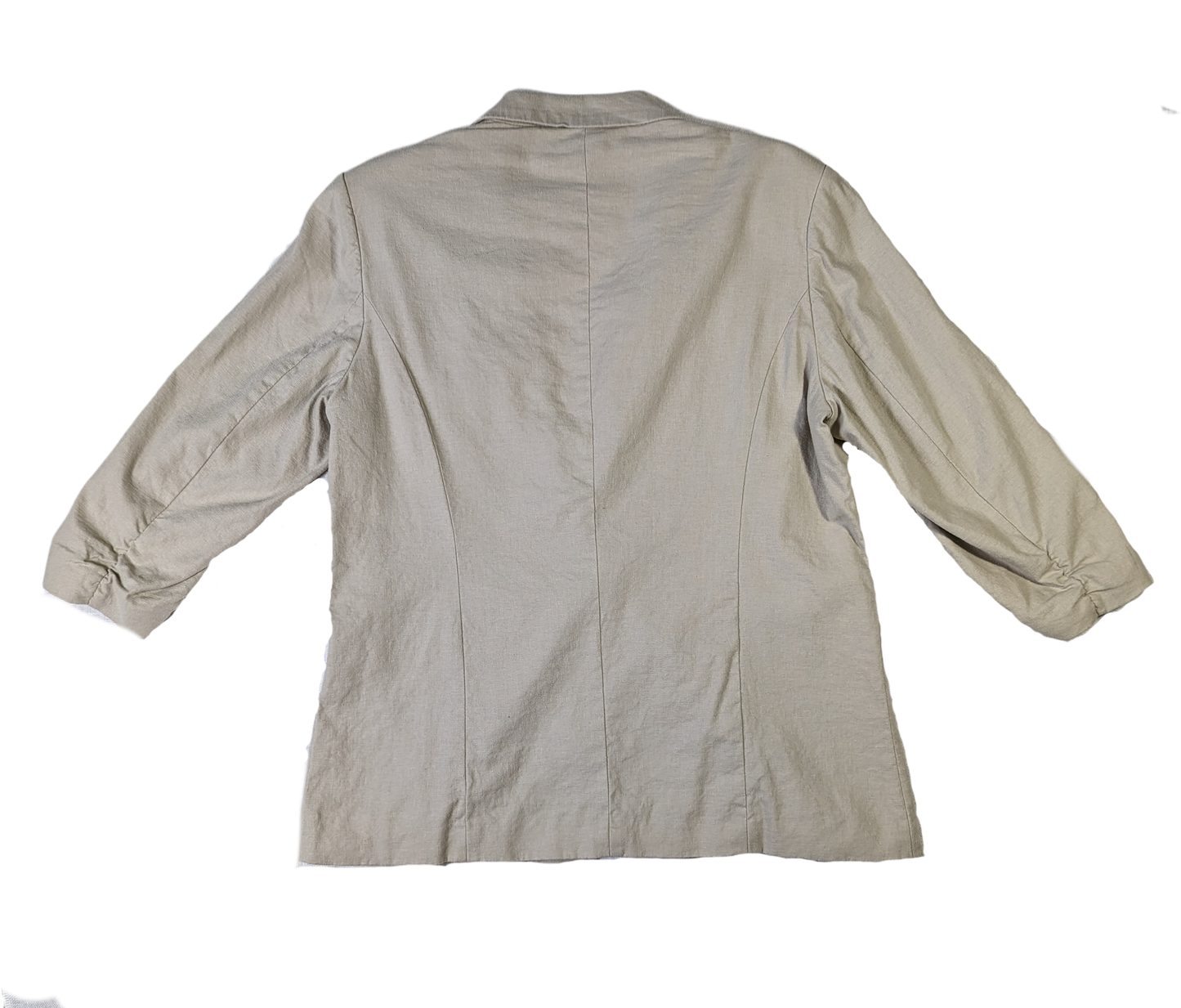 Coldwater Creek Blazer with Ruched SleevesBlazers are a great way to elevate your style.  This one is a great example of one that can go from casual to dressy.  You make the choice!