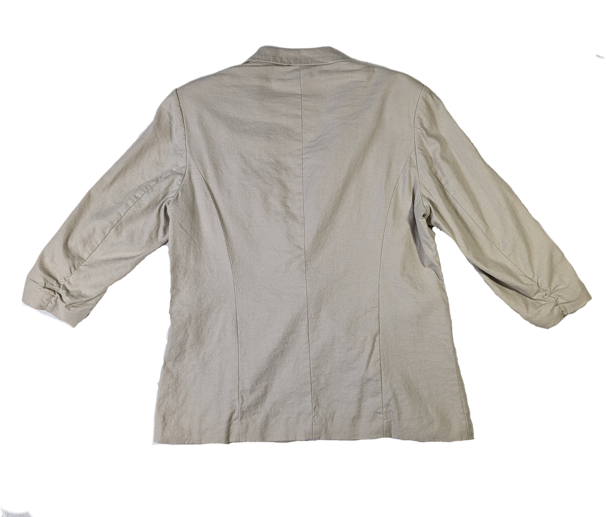 Coldwater Creek Blazer with Ruched SleevesBlazers are a great way to elevate your style.  This one is a great example of one that can go from casual to dressy.  You make the choice!