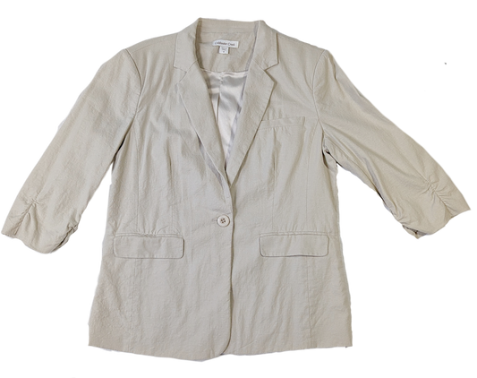 Coldwater Creek Blazer with Ruched SleevesBlazers are a great way to elevate your style.  This one is a great example of one that can go from casual to dressy.  You make the choice!