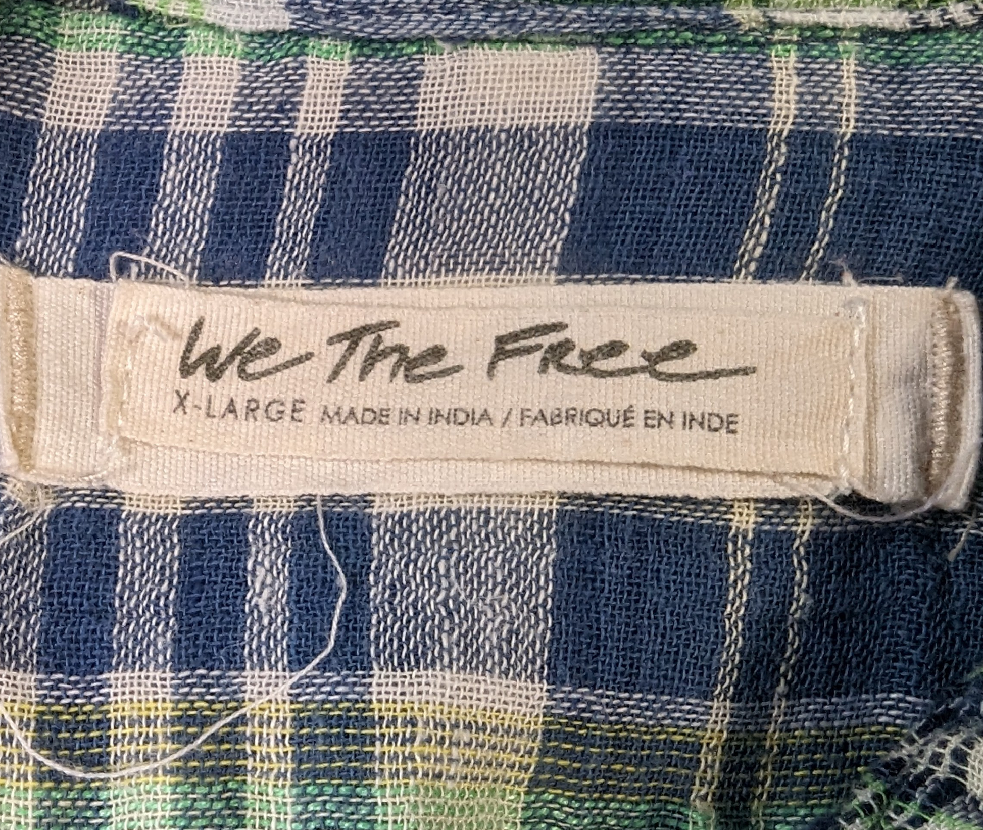We The Free Plaid Blouse with Tie Waist The colors in this blouse are so refreshing, and can go with so many options.  Wear this gauze blouse with jeans, or a cute skirt and boots!!