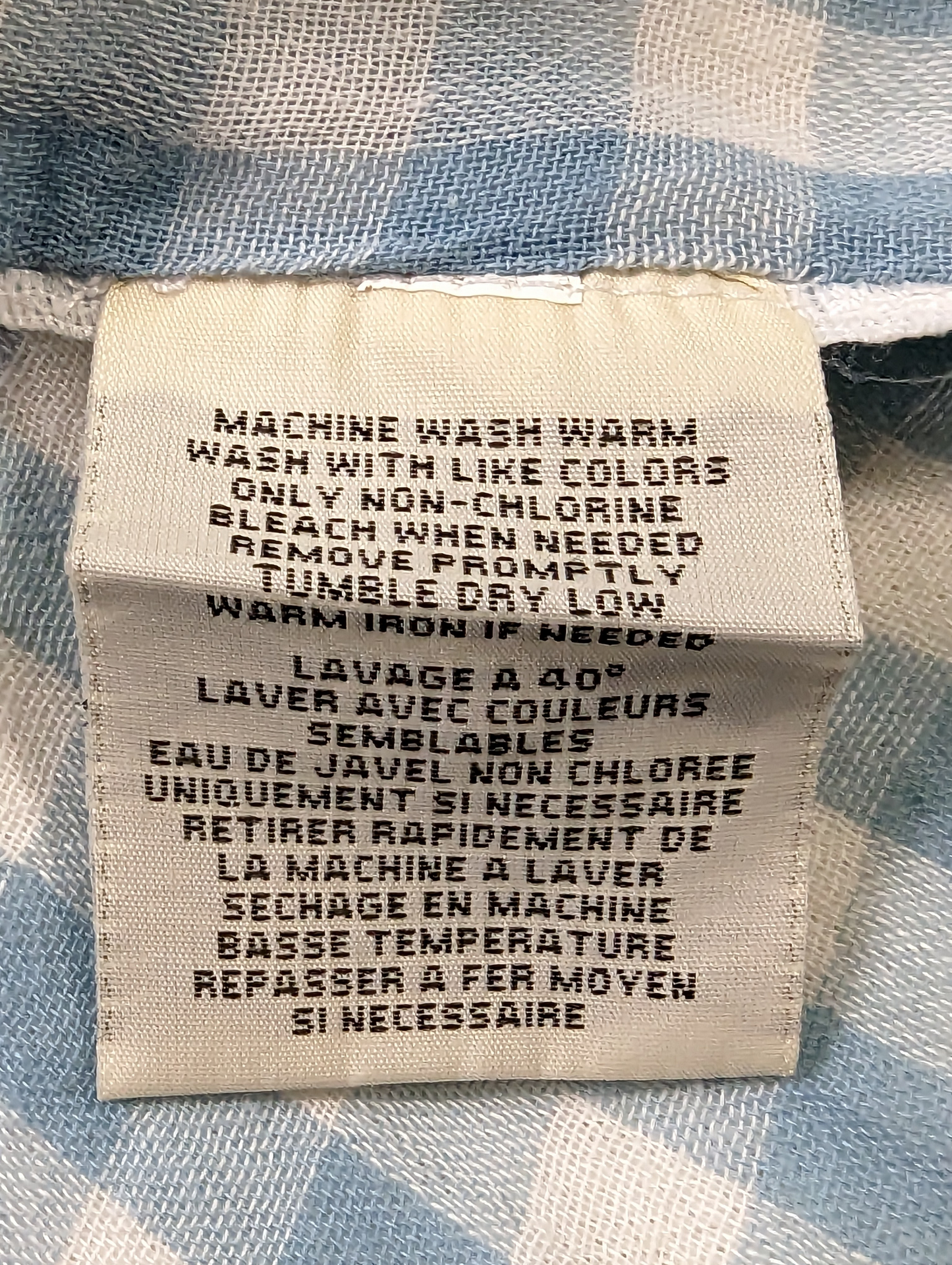 Denim & Supply Light Blue and White BlouseThis Denim & Supply light blue and white plaid blouse is made from 100% cotton fabric and is lightweight and gauzy. This stylish piece is perfect for the upcomin